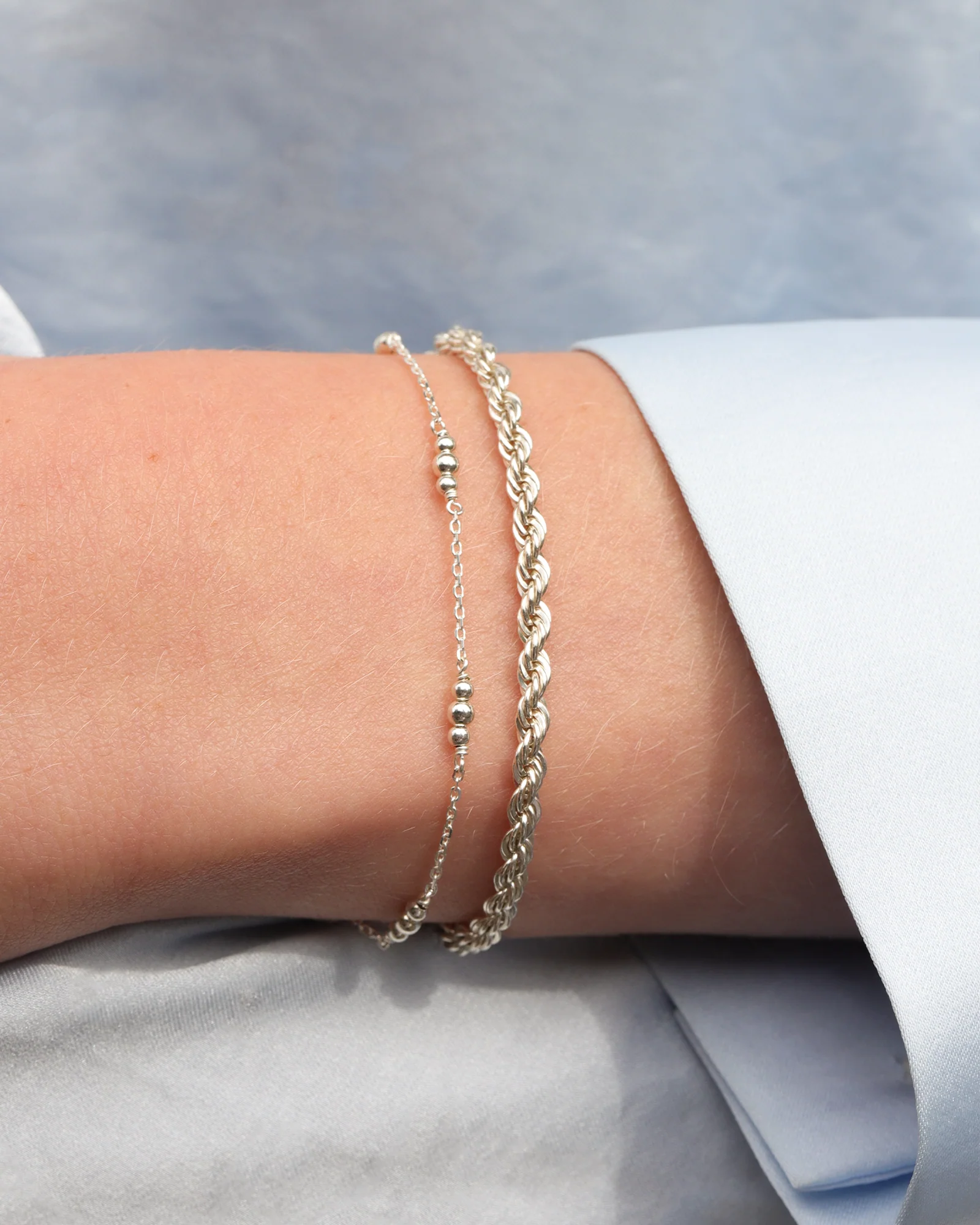 Graduated Bead Station Bracelet - Image 2