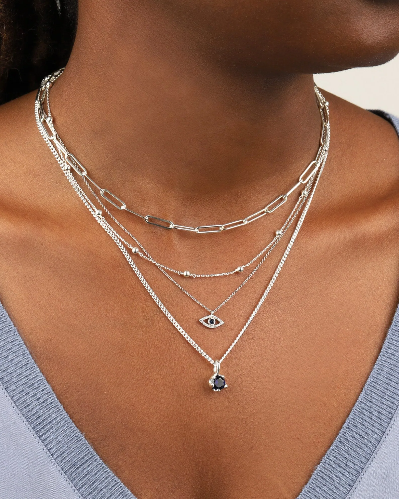 Beaded Station Necklace - Image 2