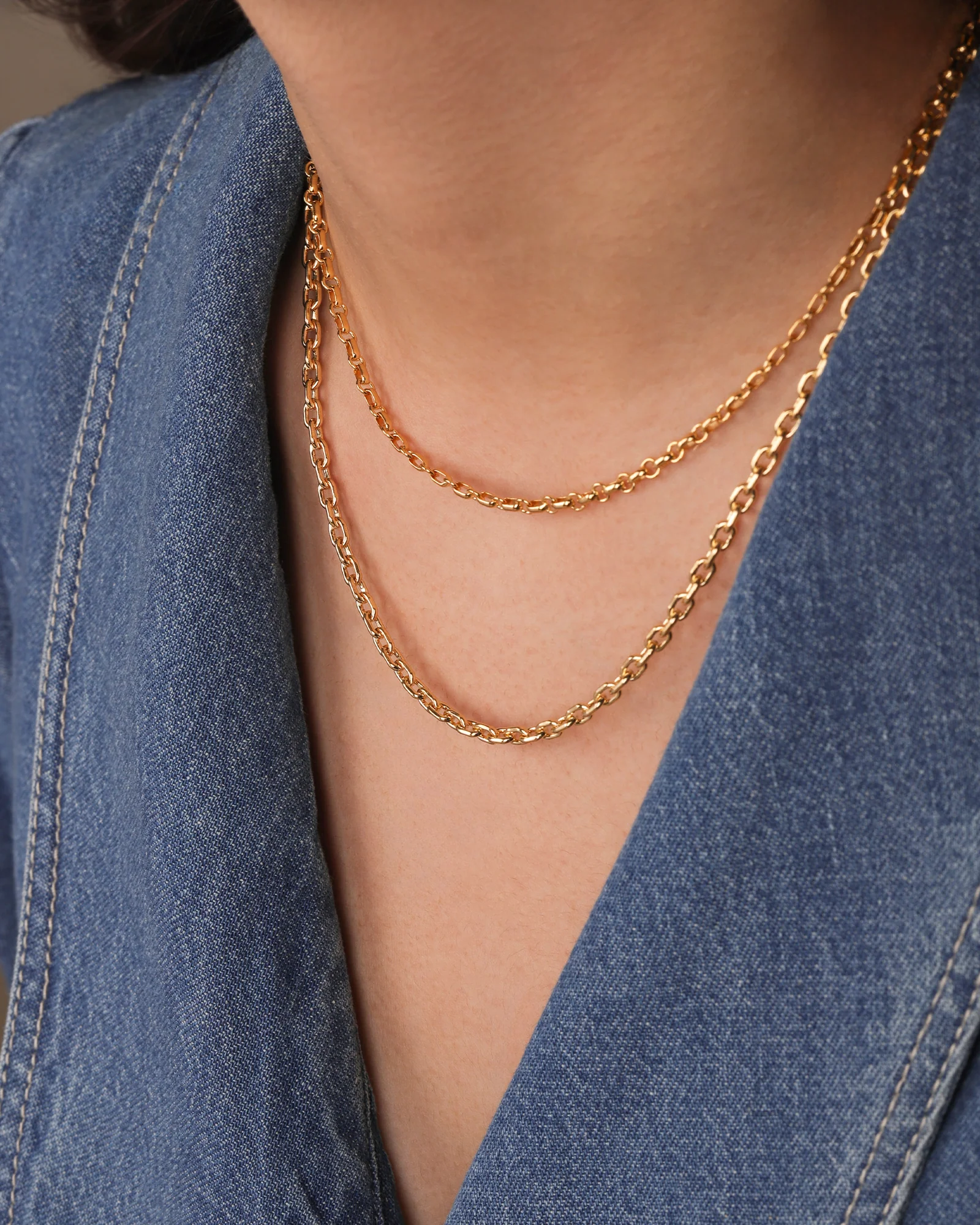 Belcher Rolo Chain Necklace | Small - Image 2
