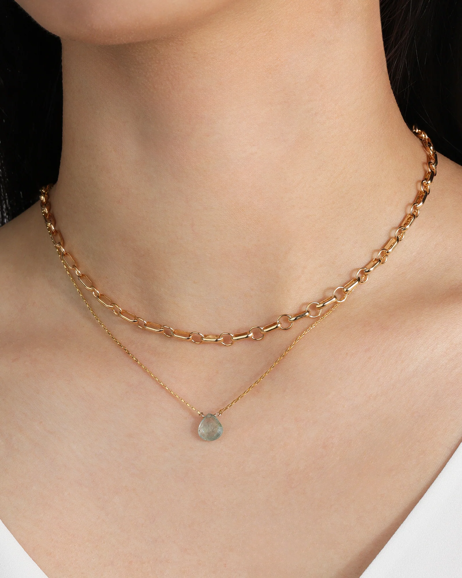 Belcher Rolo Chain Necklace | Large - Image 2