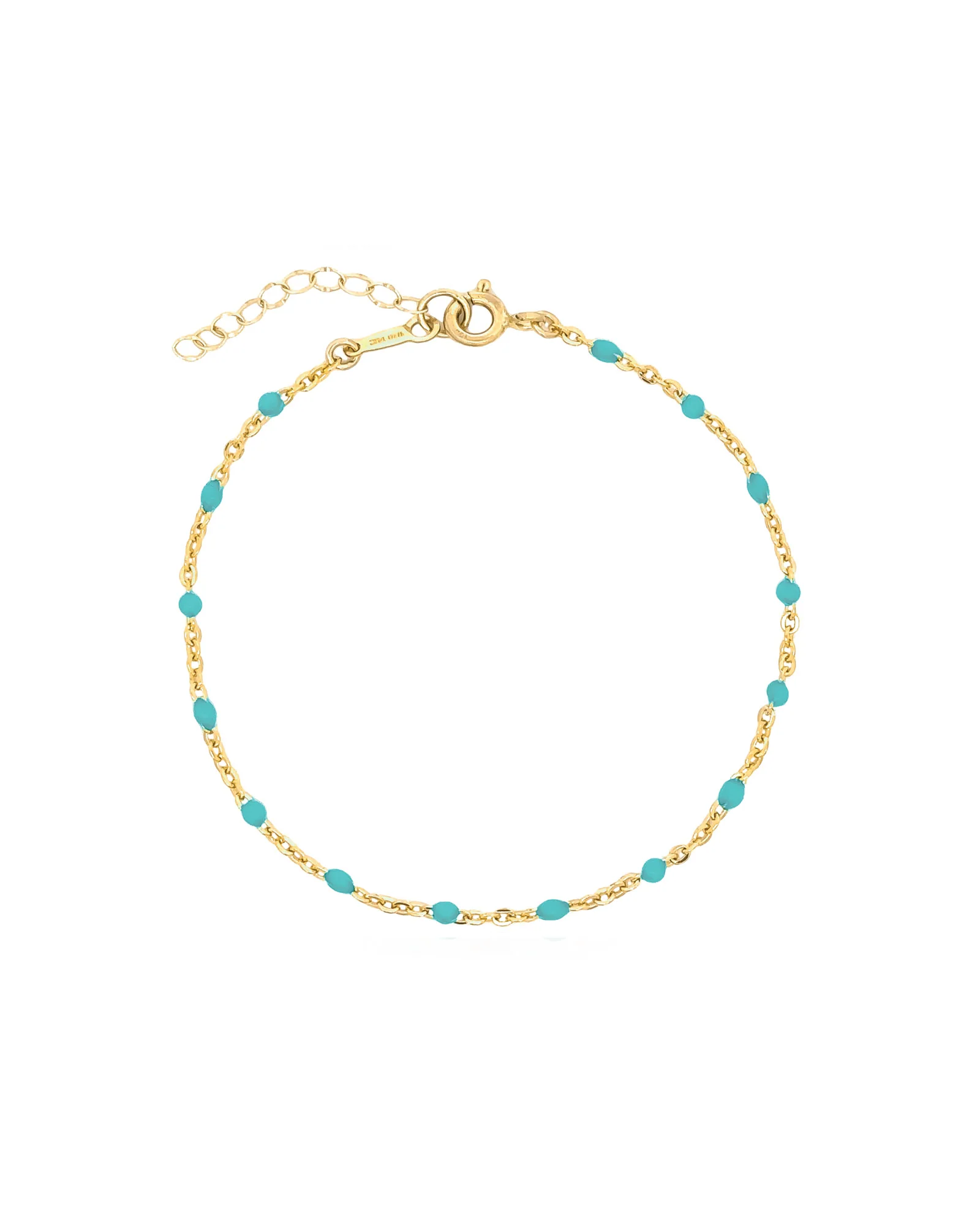 Enamel Beaded Chain Bracelet
