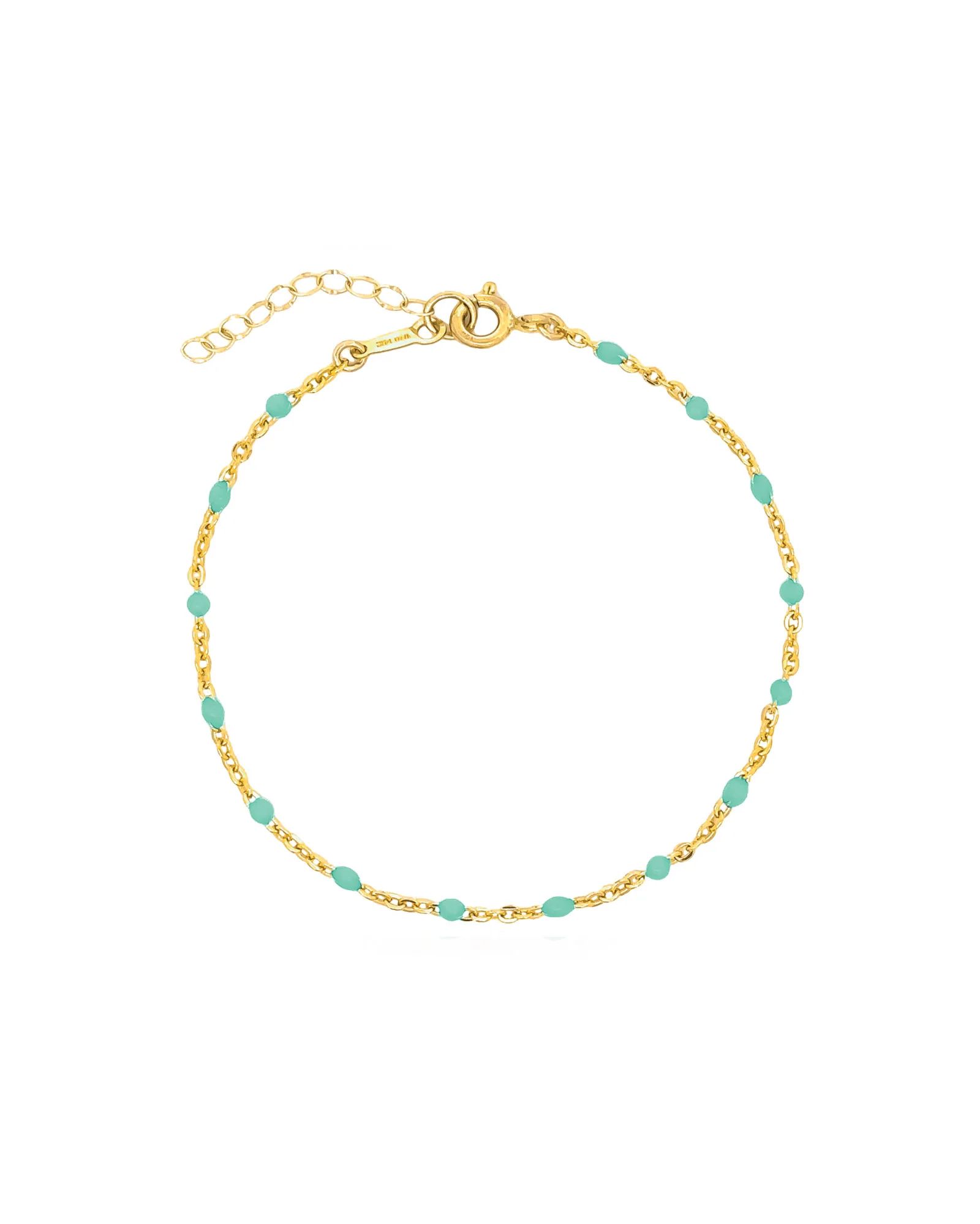 Enamel Beaded Chain Bracelet