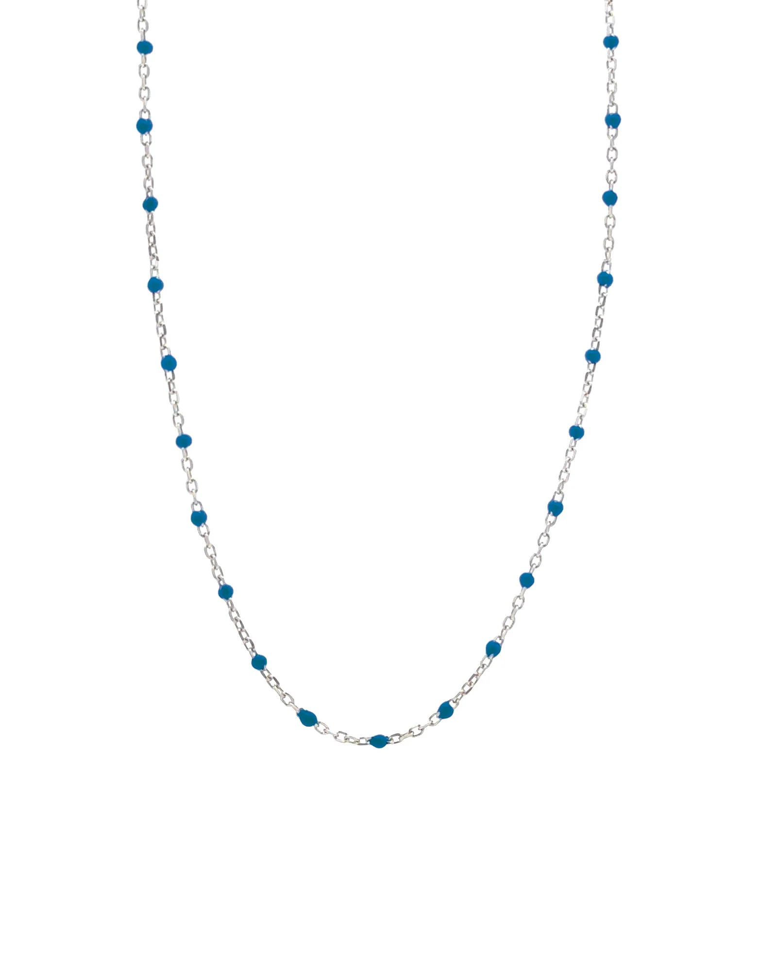 Enamel Beaded Chain Necklace