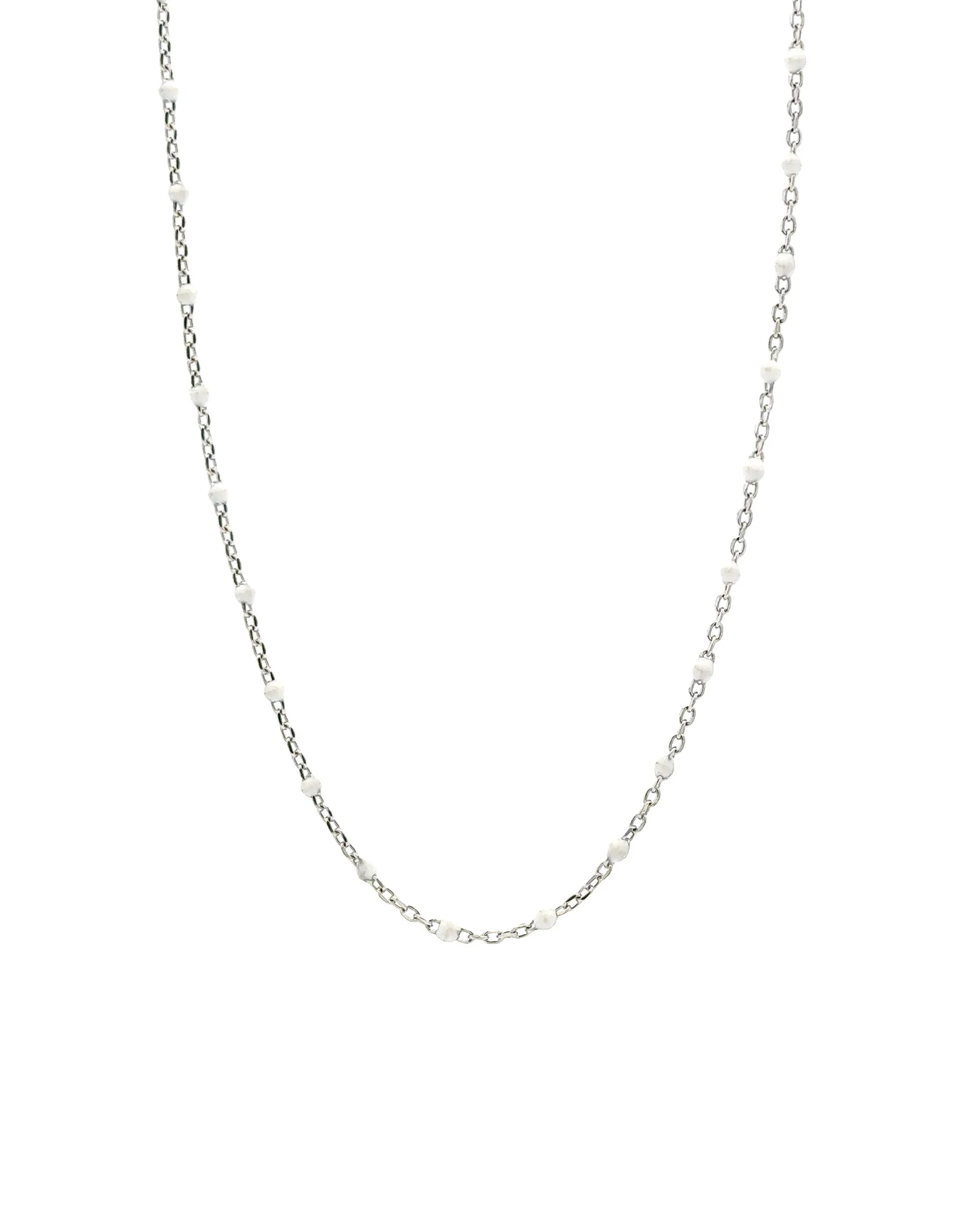 Enamel Beaded Chain Necklace