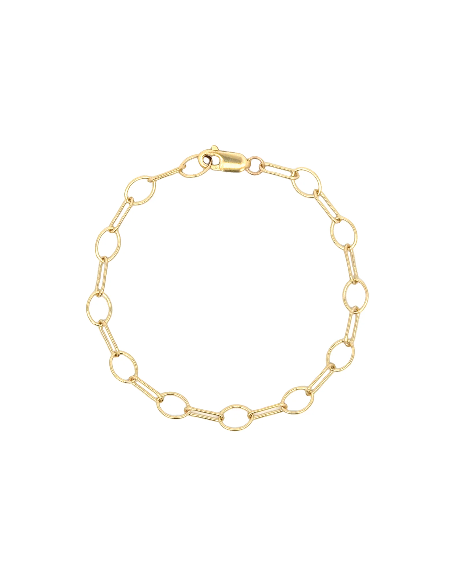 Oval Flat Link Bracelet