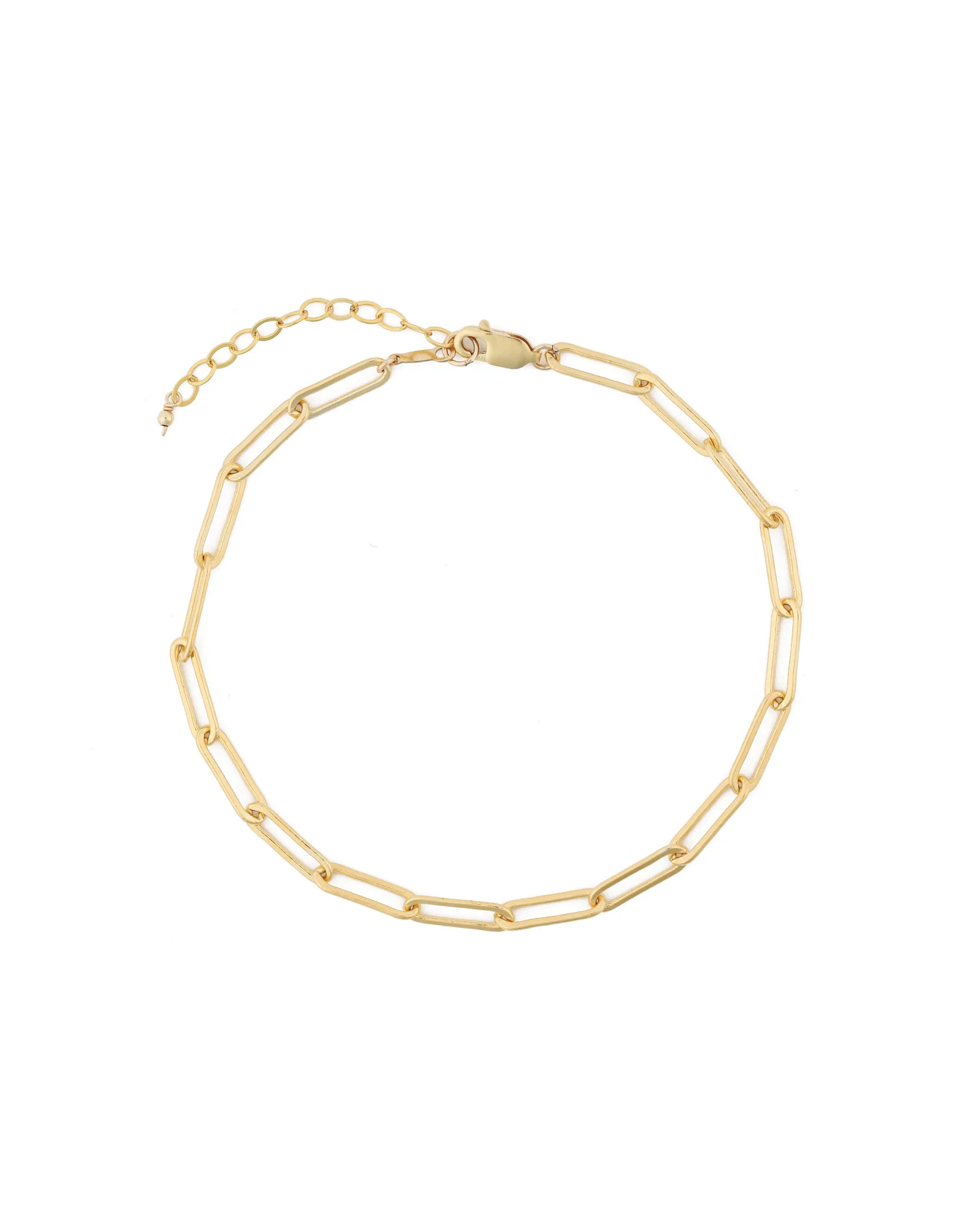 Paperclip Chain Anklet | Large