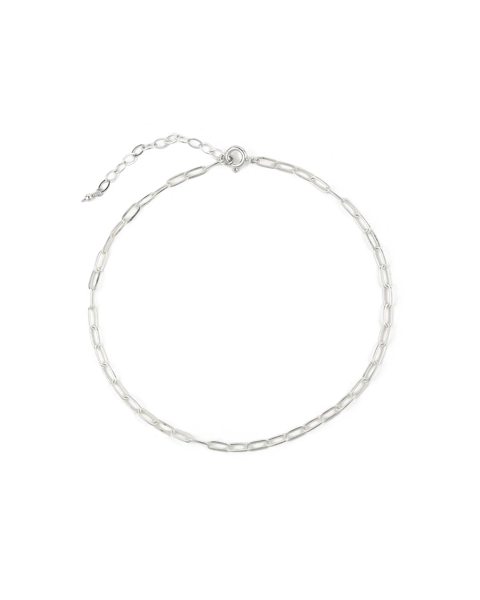 Paperclip Chain Anklet | Small