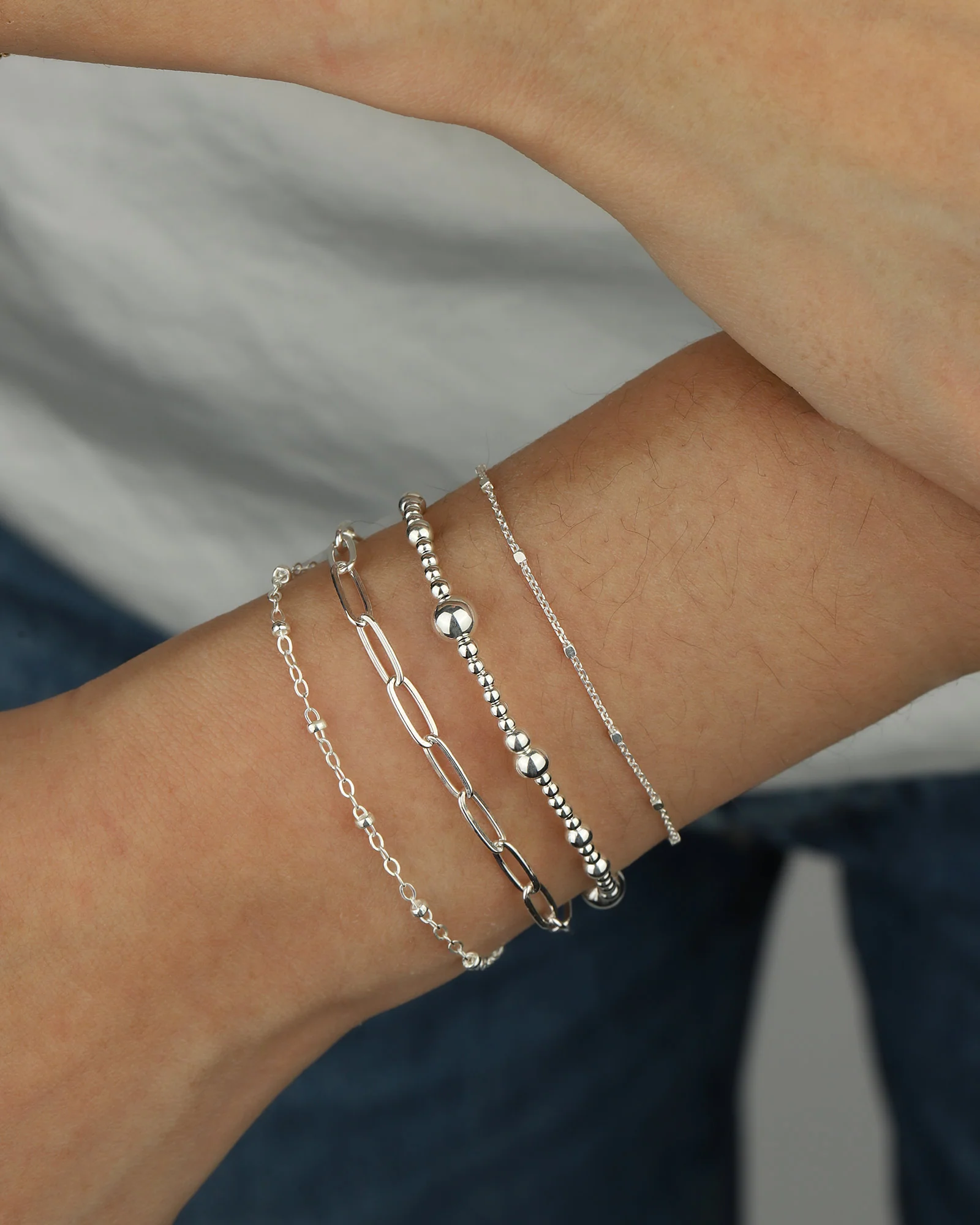 Paperclip Chain Bracelet | Medium - Image 3