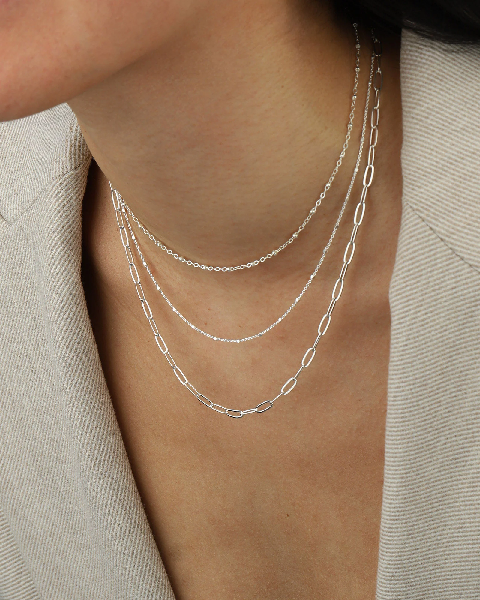 Paperclip Chain Necklace | Medium - Image 2
