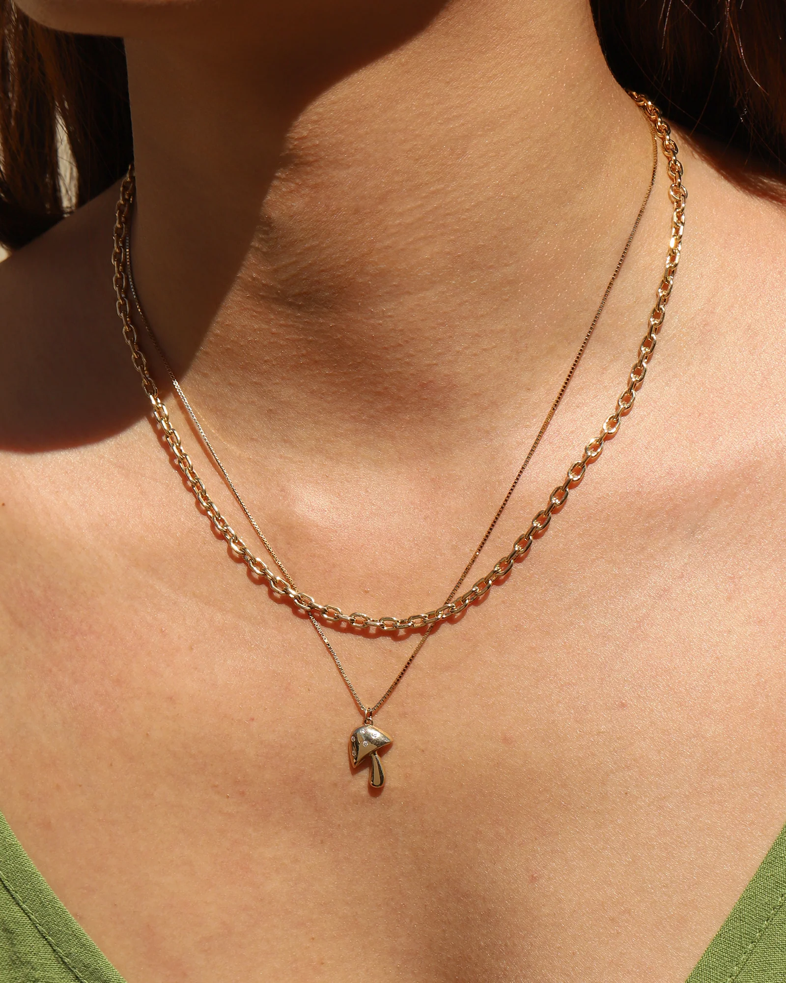Rectangle Link Necklace - Image 2