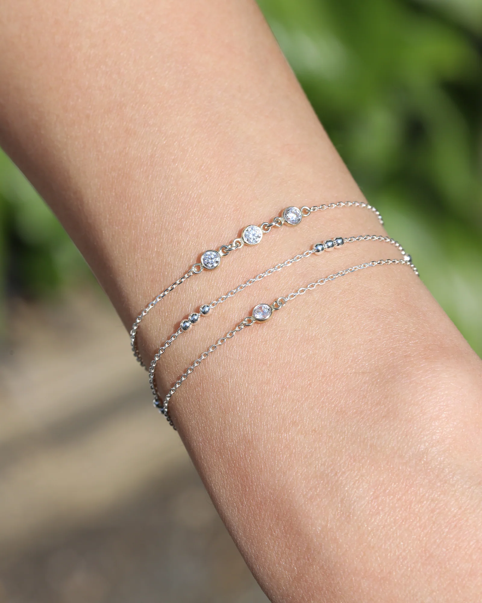 Single 3mm CZ Bracelet - Image 2