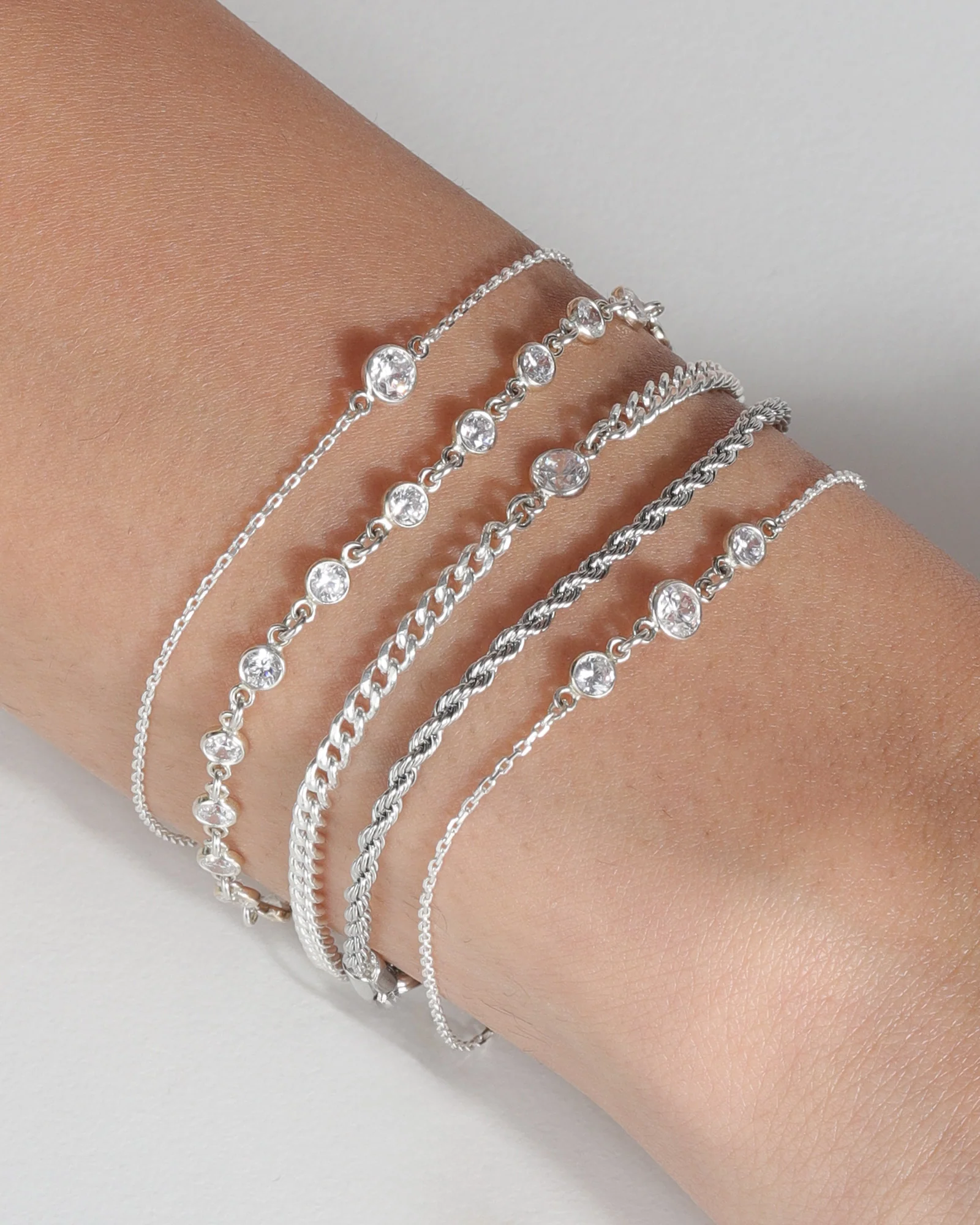 Three Graduated CZ Bracelet - Image 2