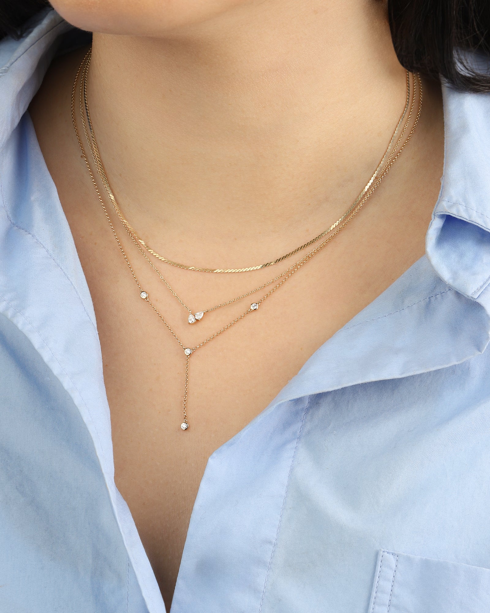 Diamond Bezel Lariat - Image 4