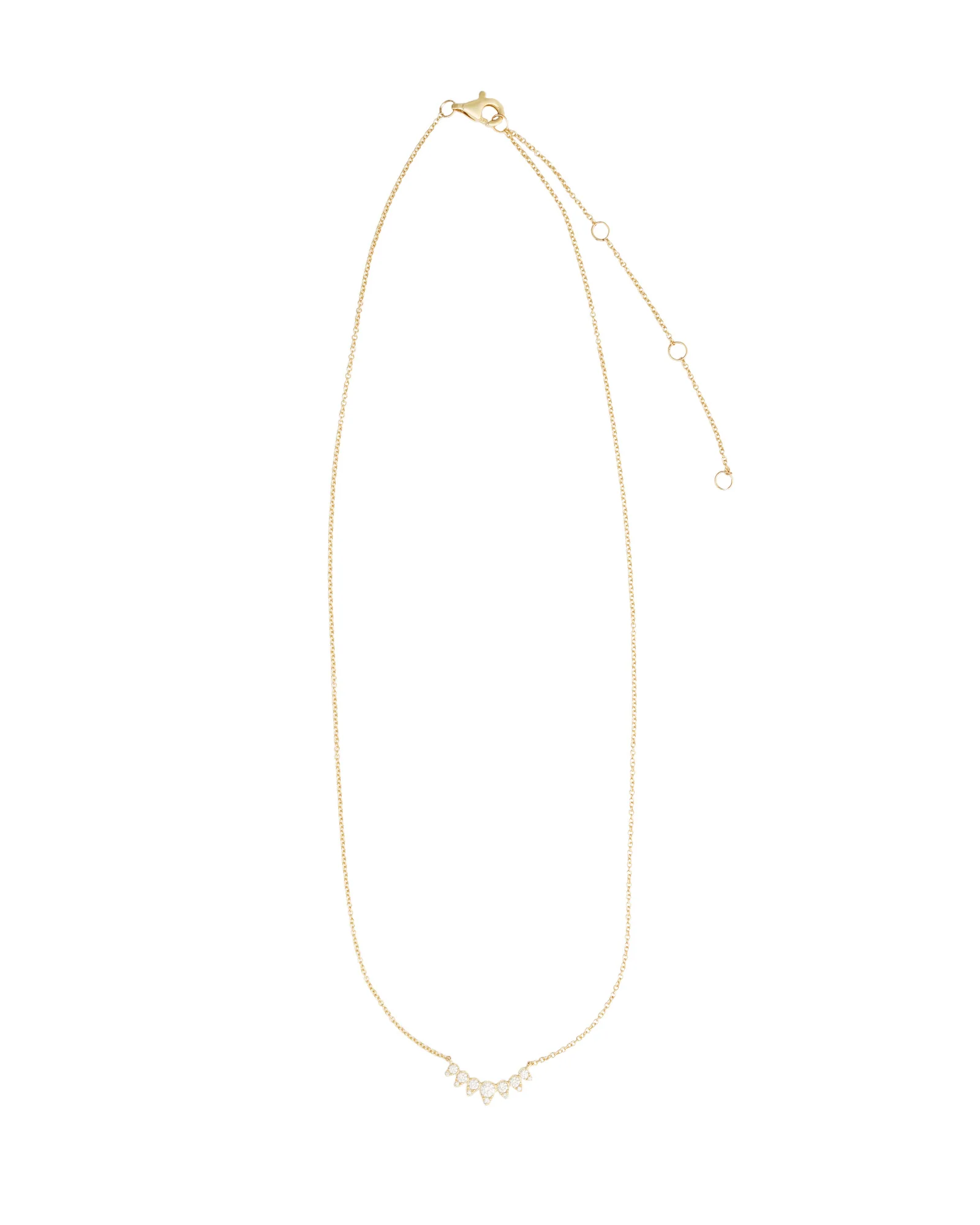 Curved Diamond Necklace - Image 3