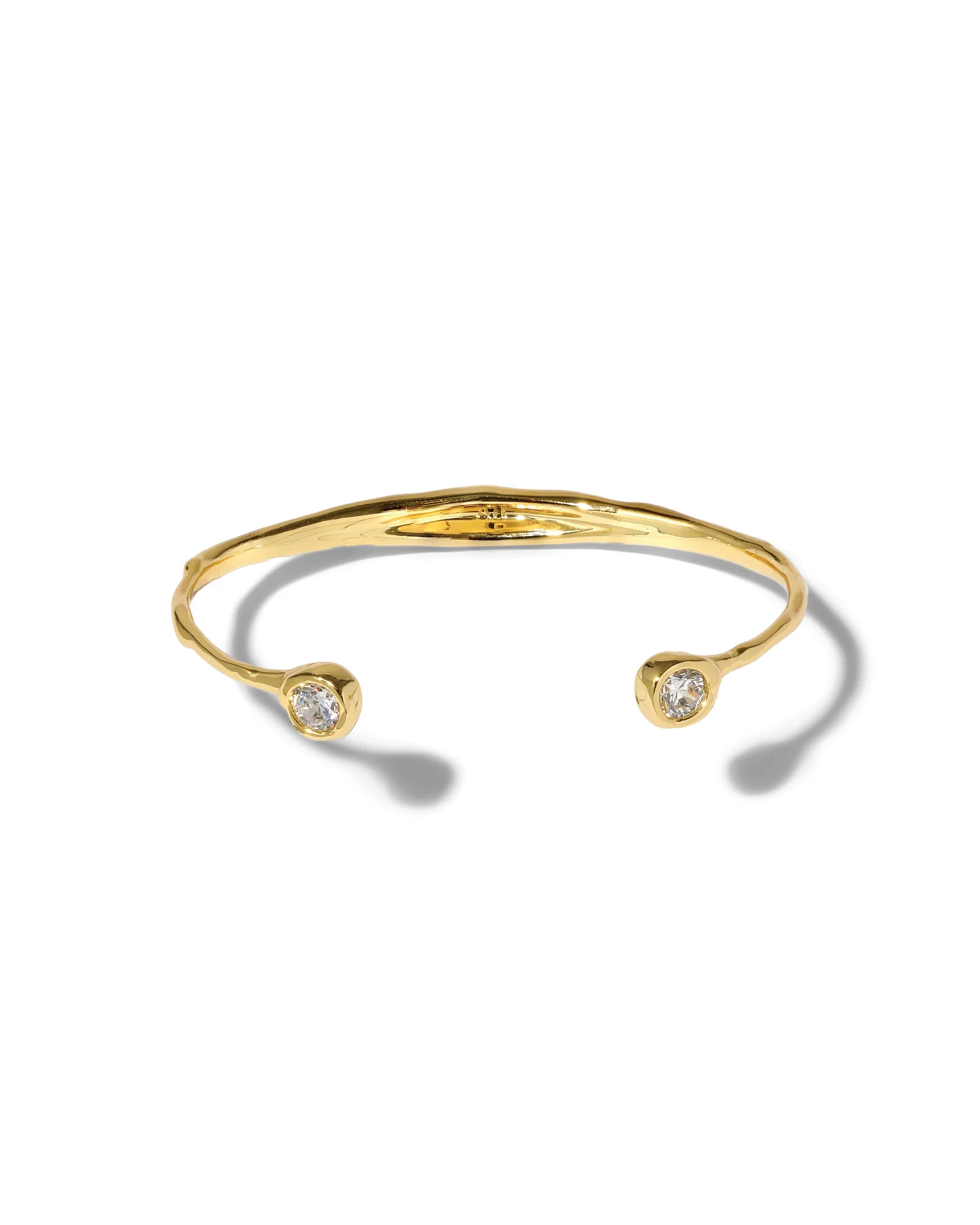 Asterales Crystal Skinny Capped Cuff Bracelet