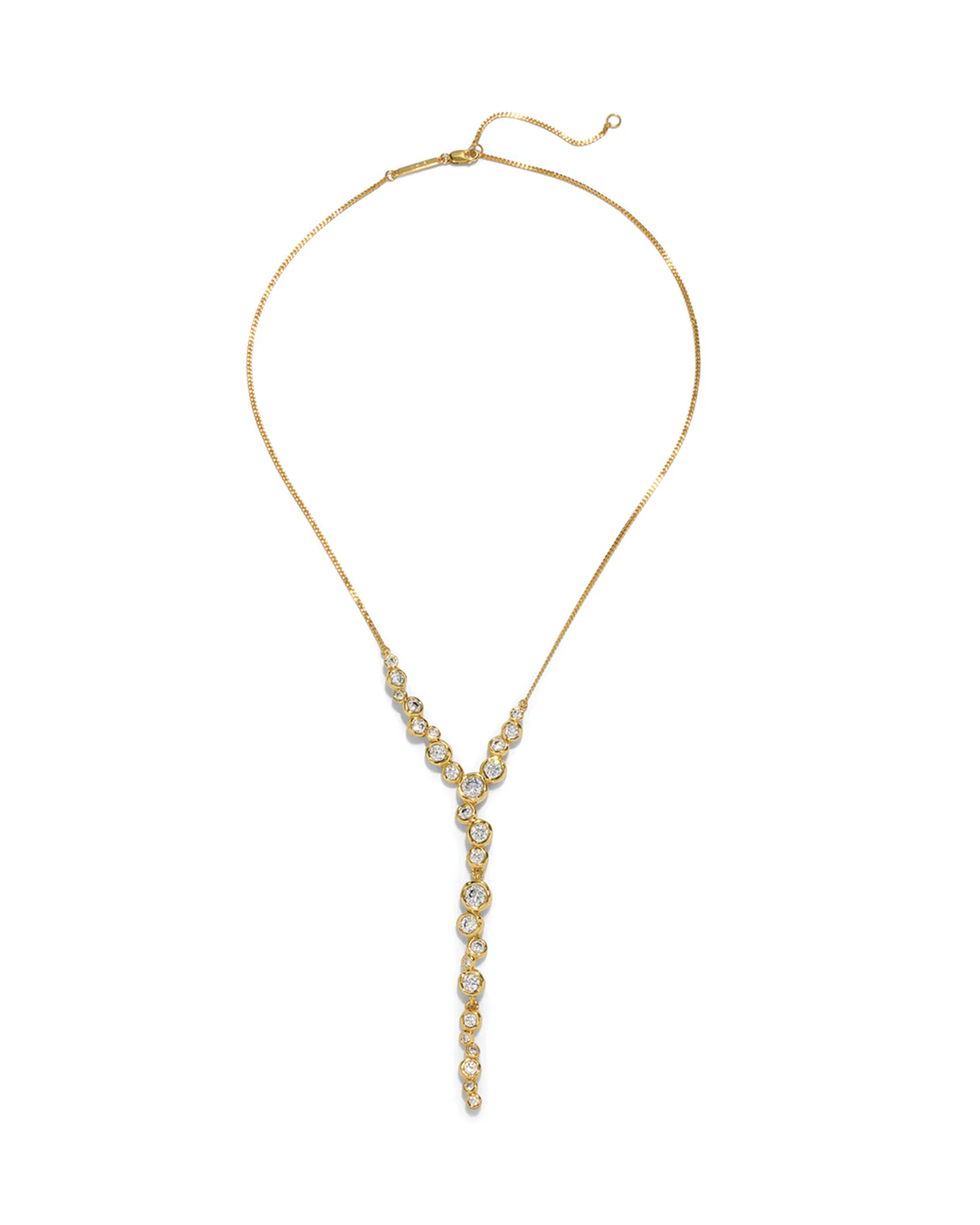 Asterales Gold CZ Cascading Necklace - Image 3