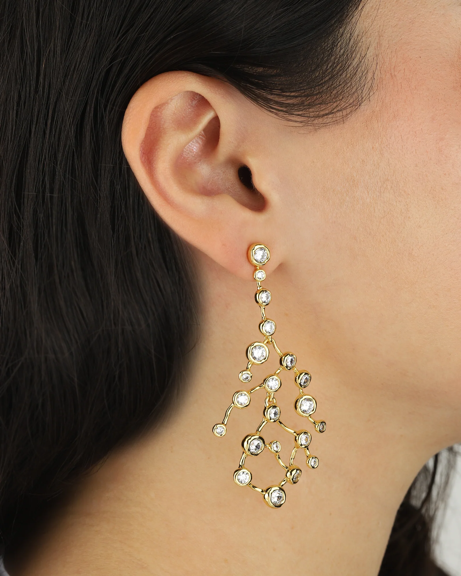Asterales Gold Celestial Earrings - Image 4