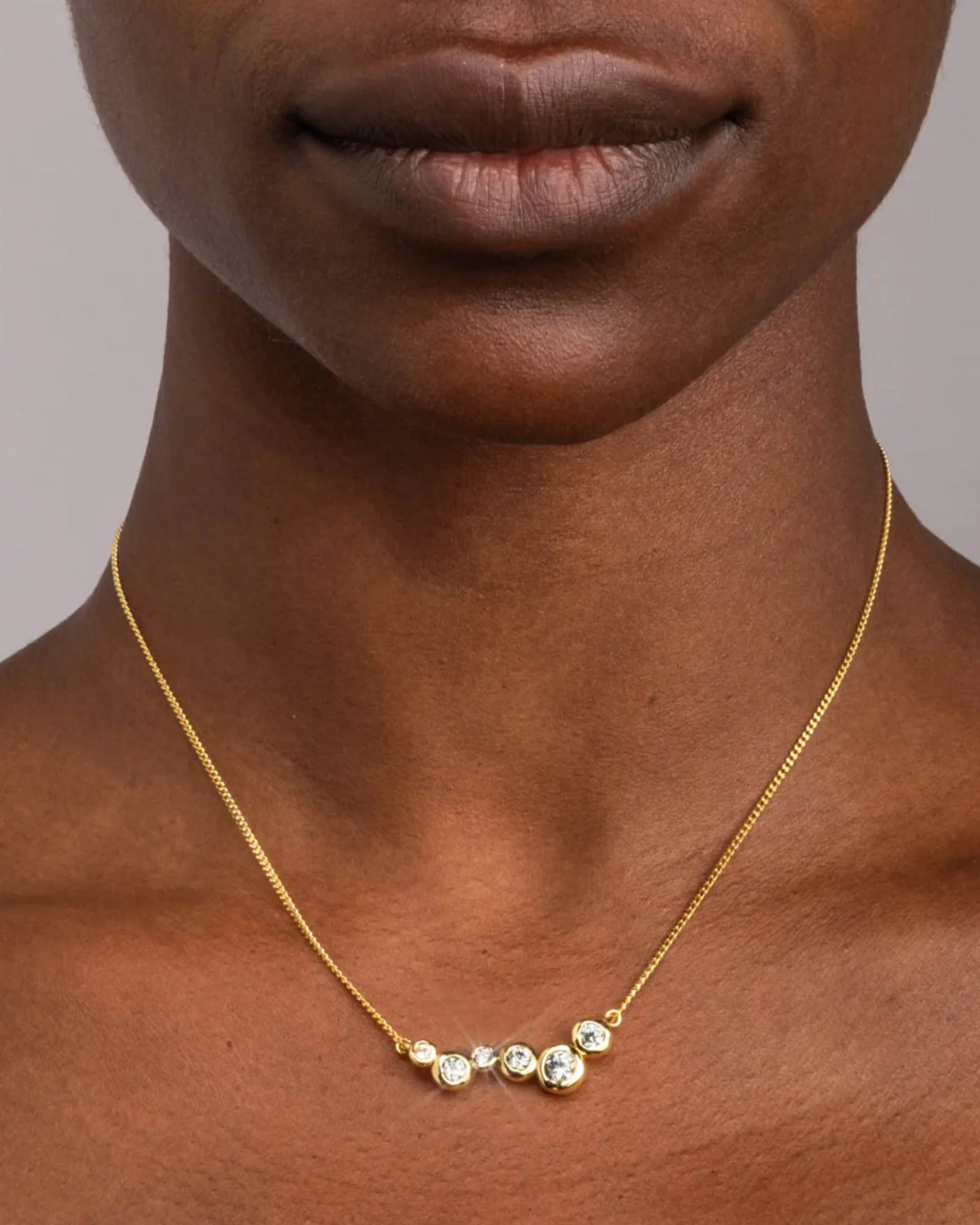 Asterales Gold CZ Constellation Necklace - Image 2