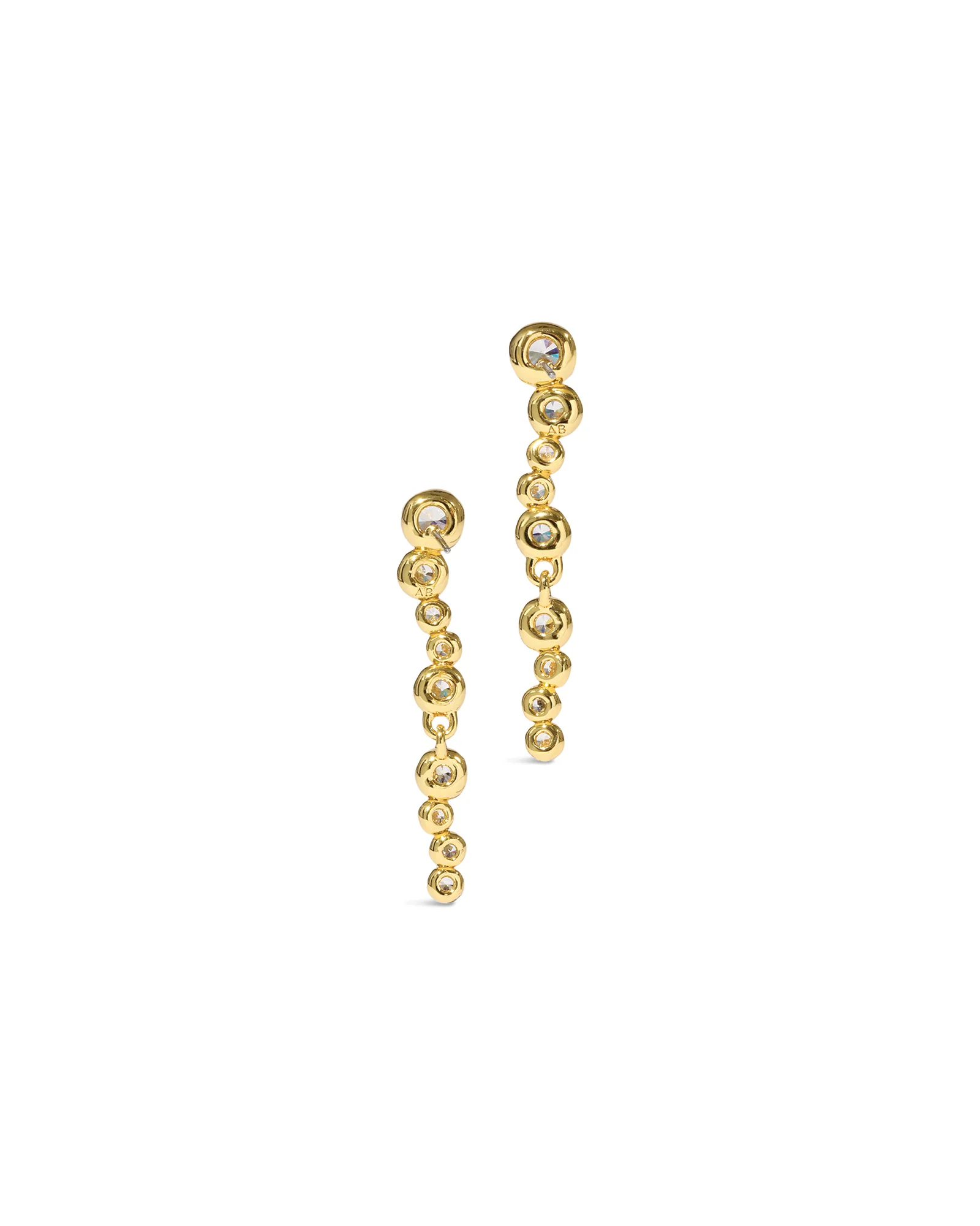 Asterales Gold Linear Post Earrings - Image 3