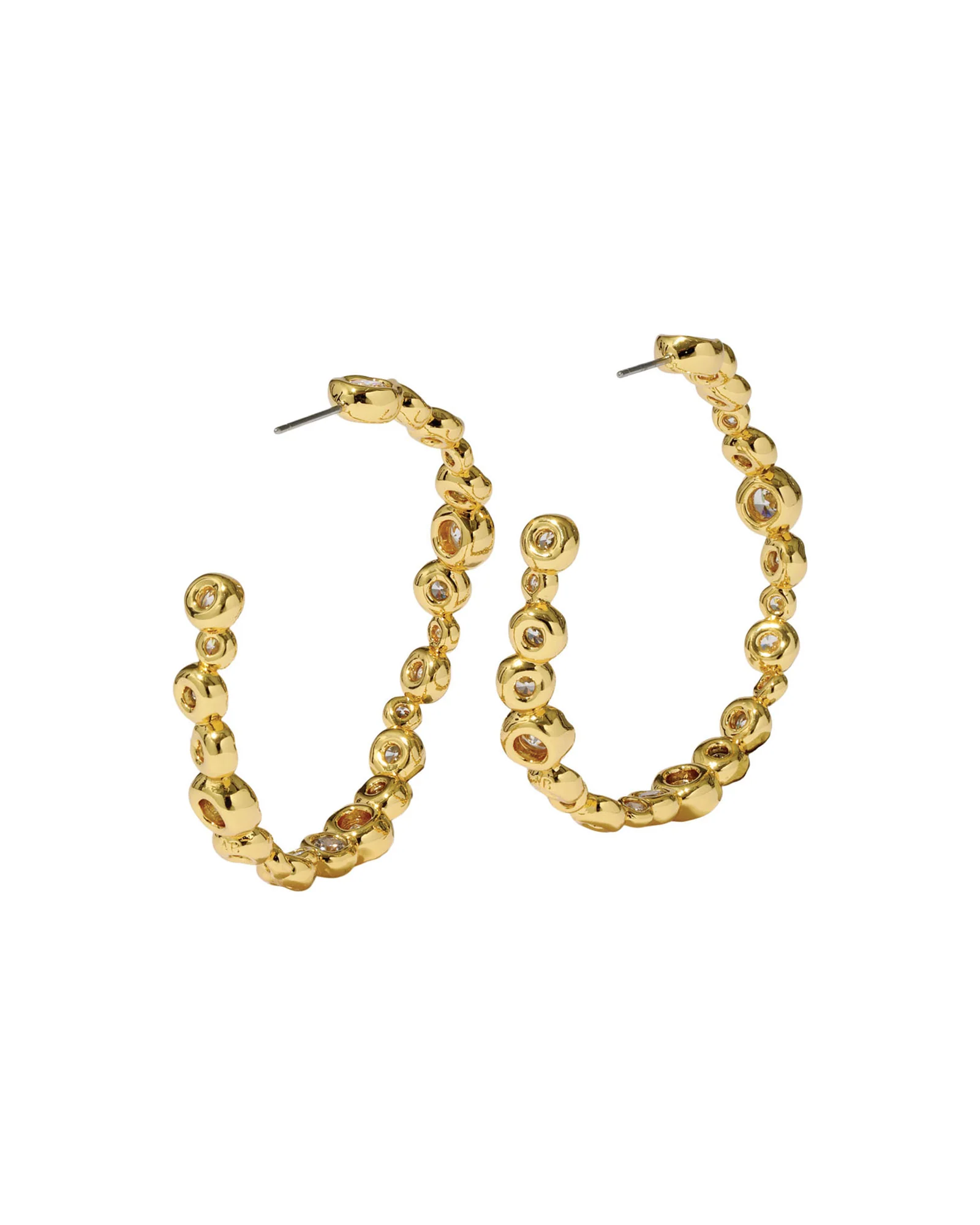 Asterales Gold Large Hoop Earrings - Image 3