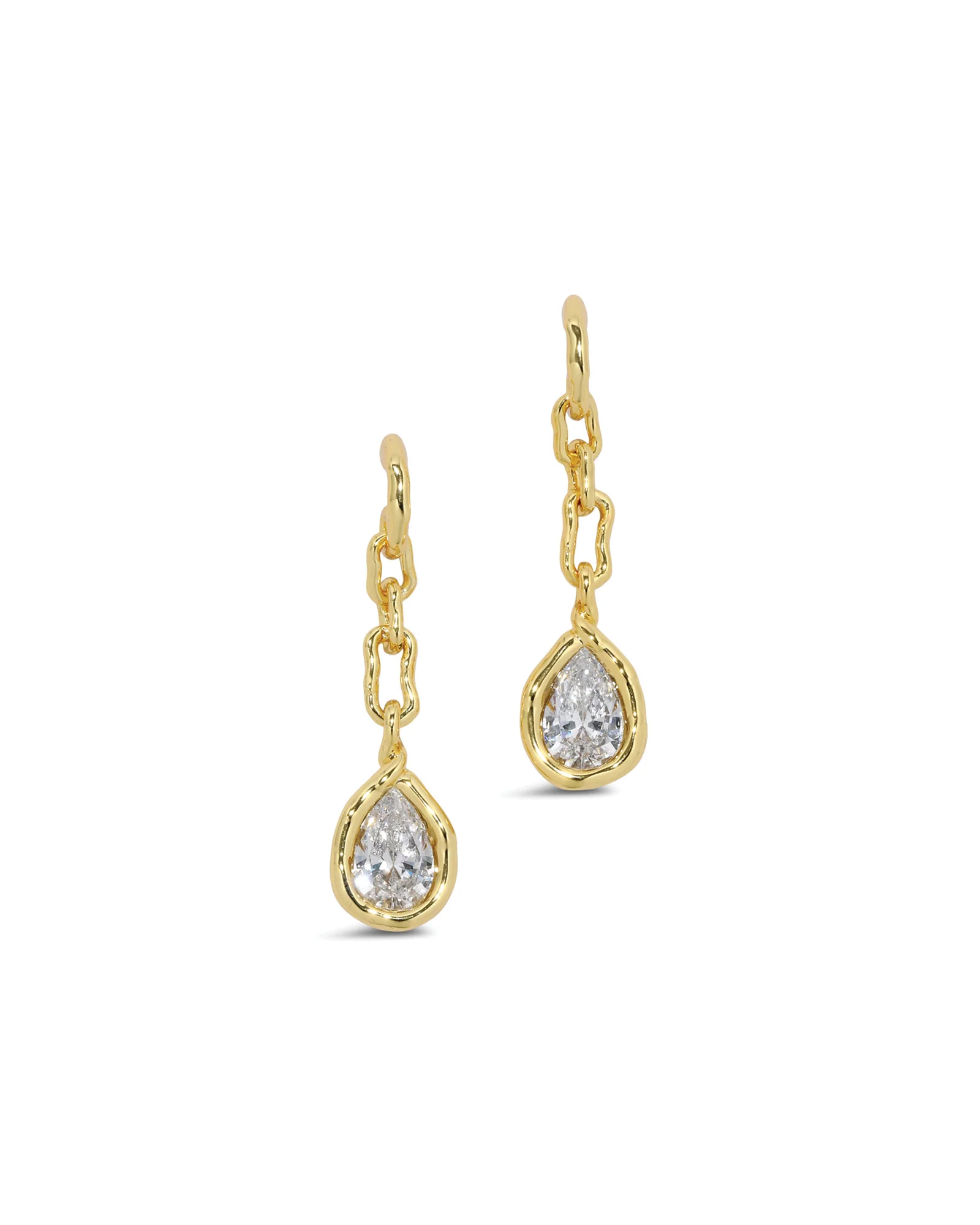 Asterales Link Pear Drop Earrings