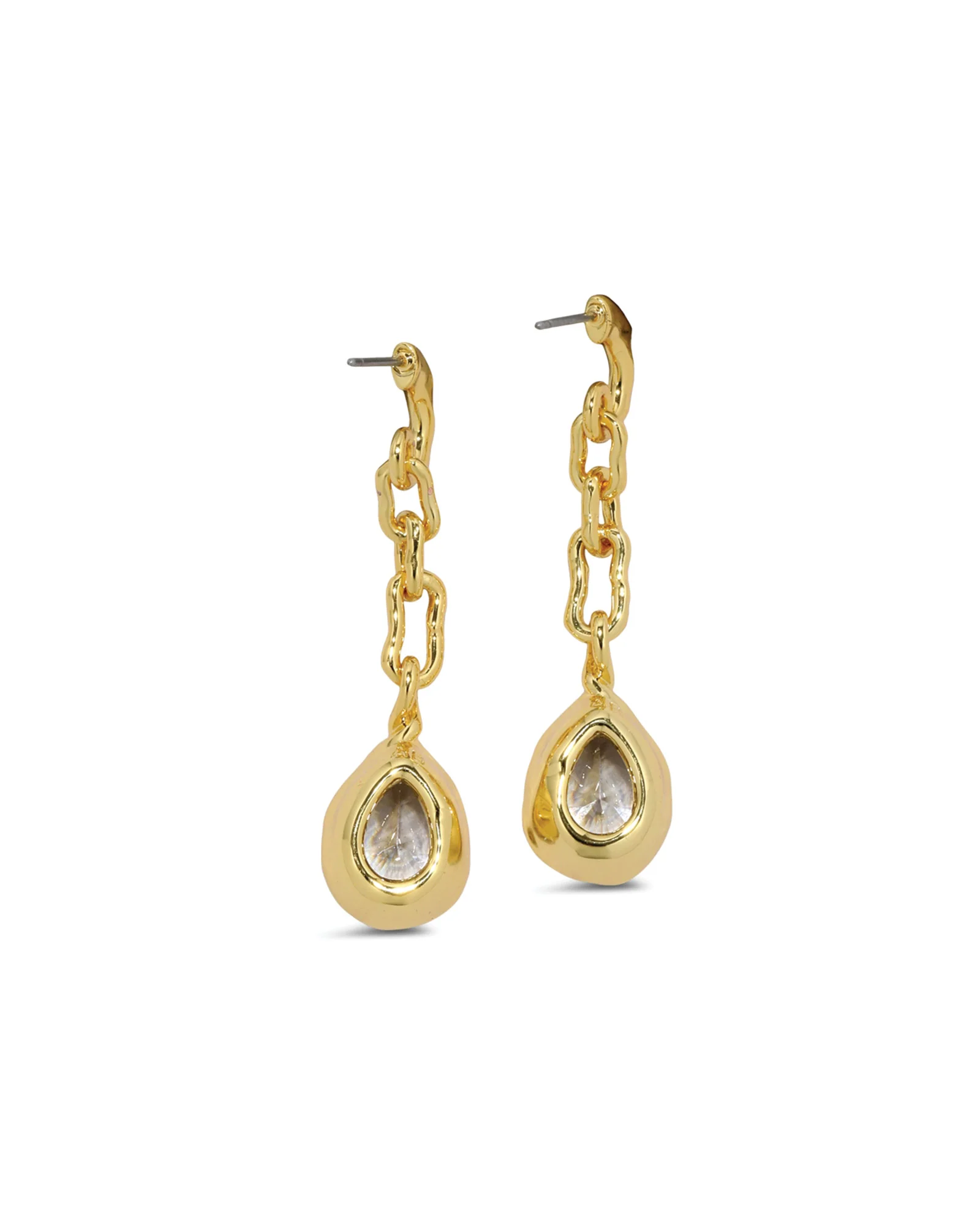 Asterales Link Pear Drop Earrings - Image 3