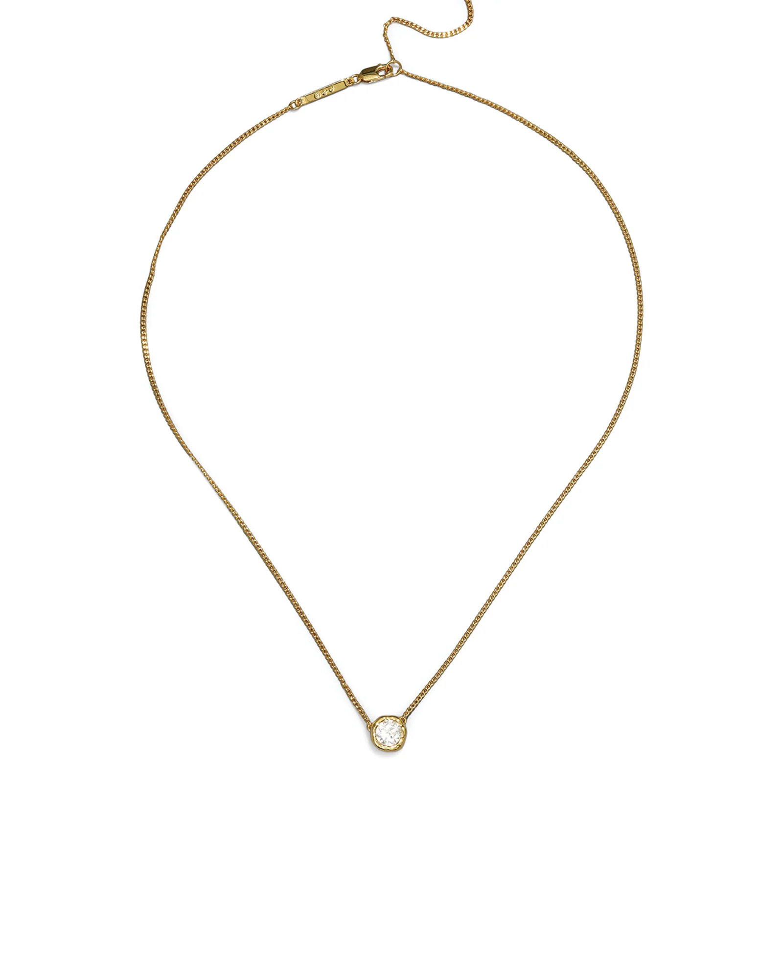 Asterales Gold Solitaire Necklace - Image 3