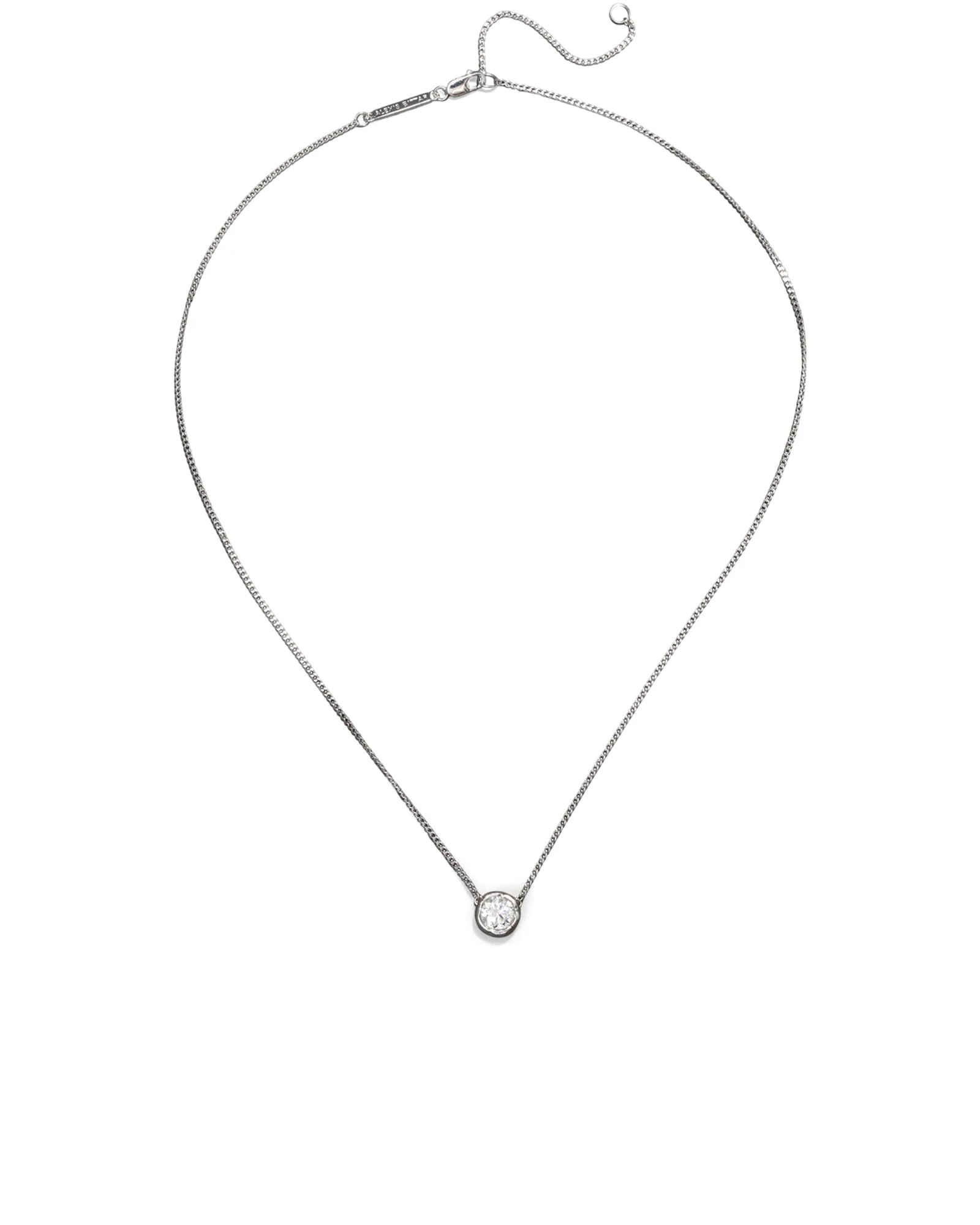 Asterales Silver Solitaire Necklace - Image 3