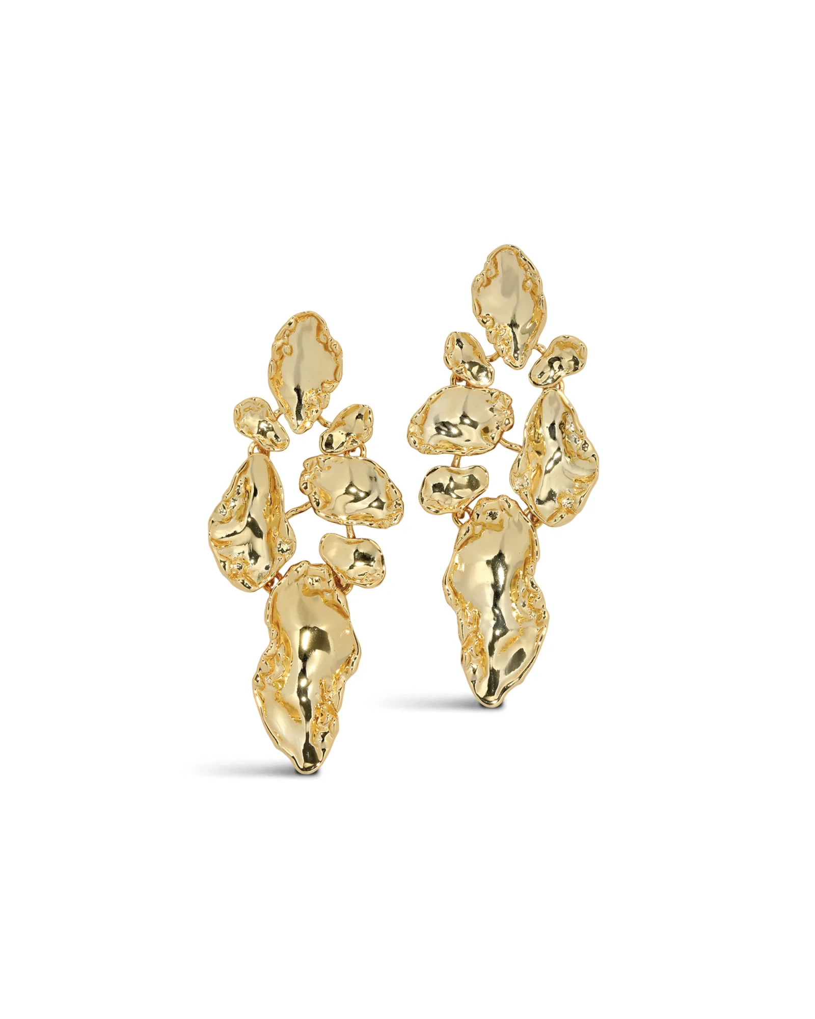 Brut Gold Mosaic Earrings