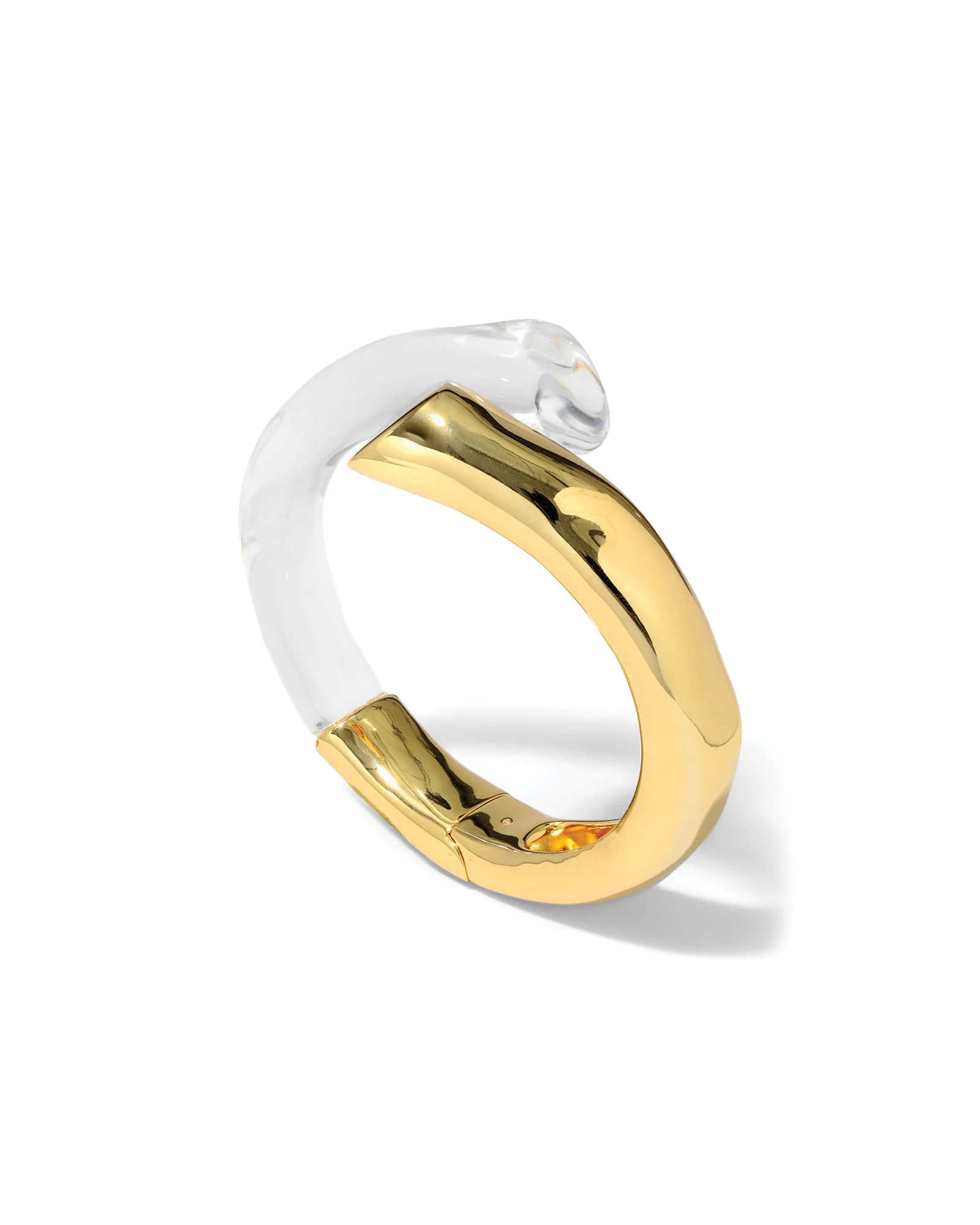 Liquid Lucite Bypass Hinge Bracelet - Image 3