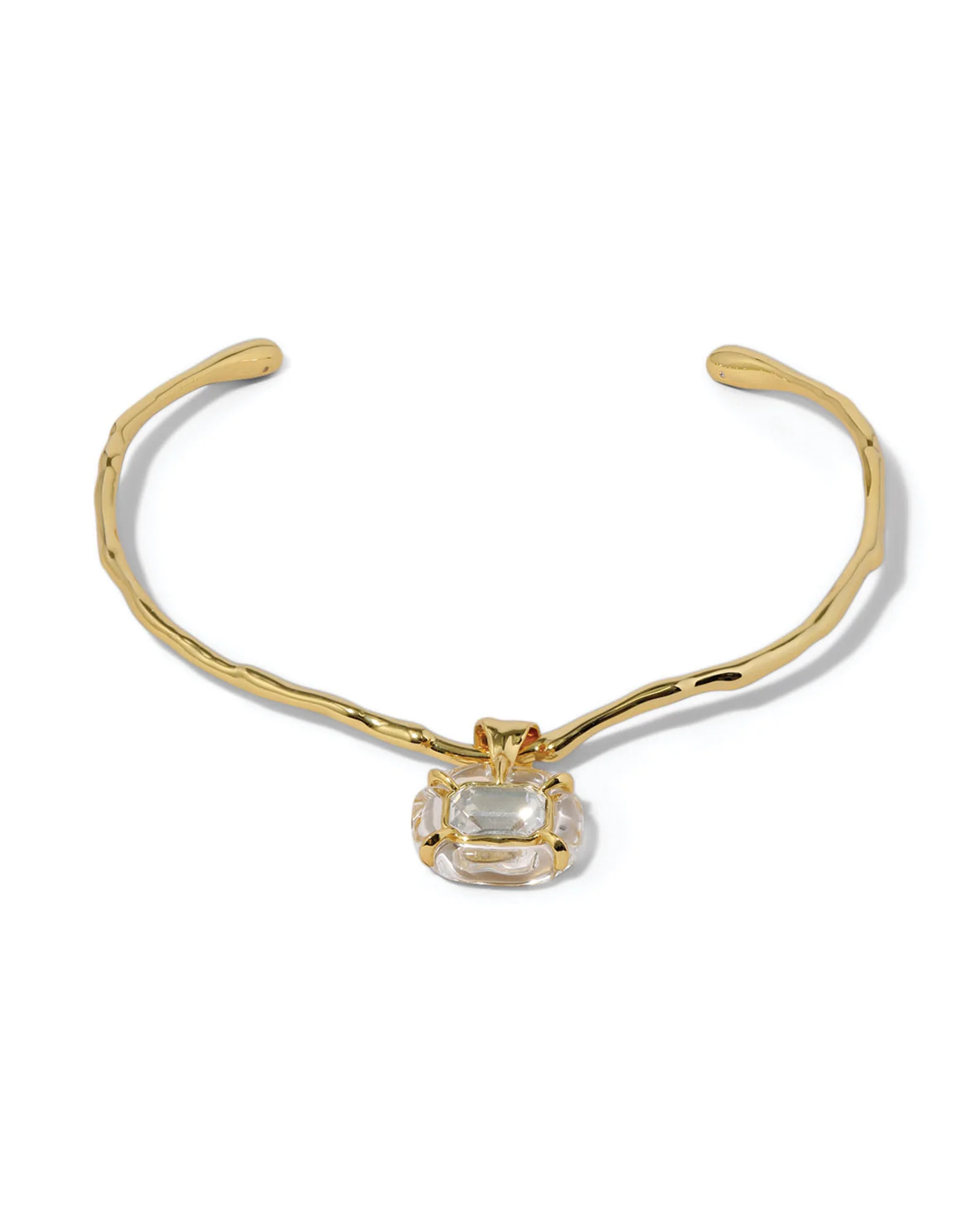Liquid Lucite Jeweled Crystal Collar - Image 3