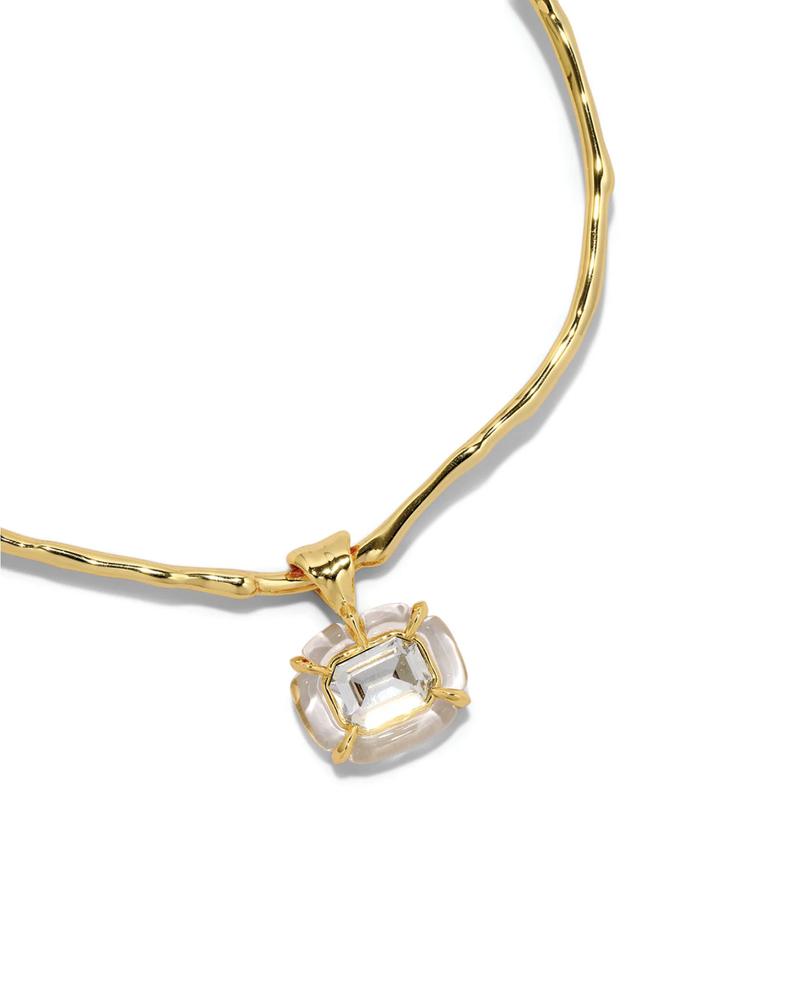 Liquid Lucite Jeweled Crystal Collar - Image 5