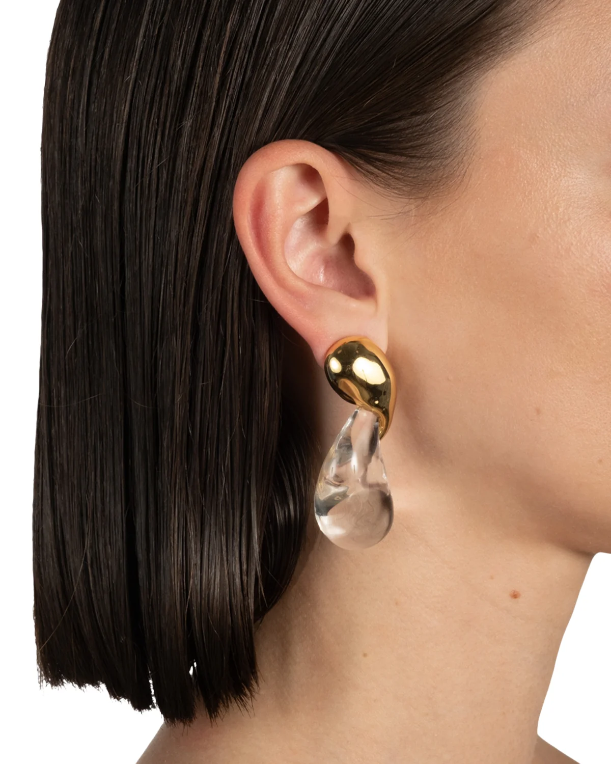 Liquid Lucite Modernist Earrings - Image 5