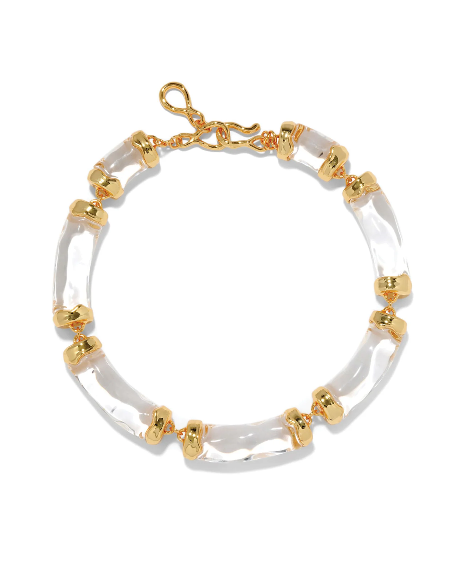 Liquid Lucite Pillow Link Necklace