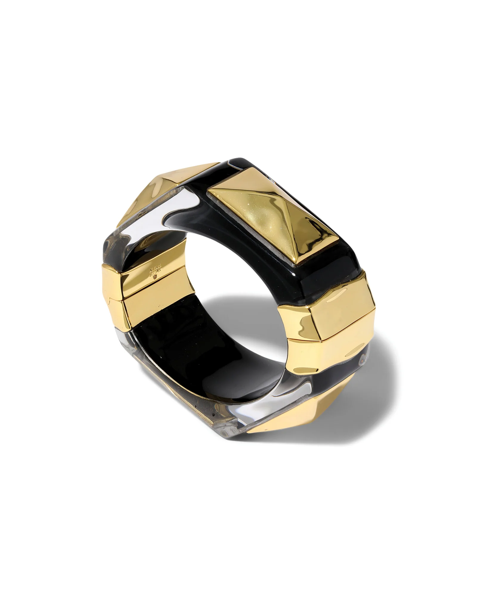Luminous Lucite Armor Hinge Bracelet - Image 3