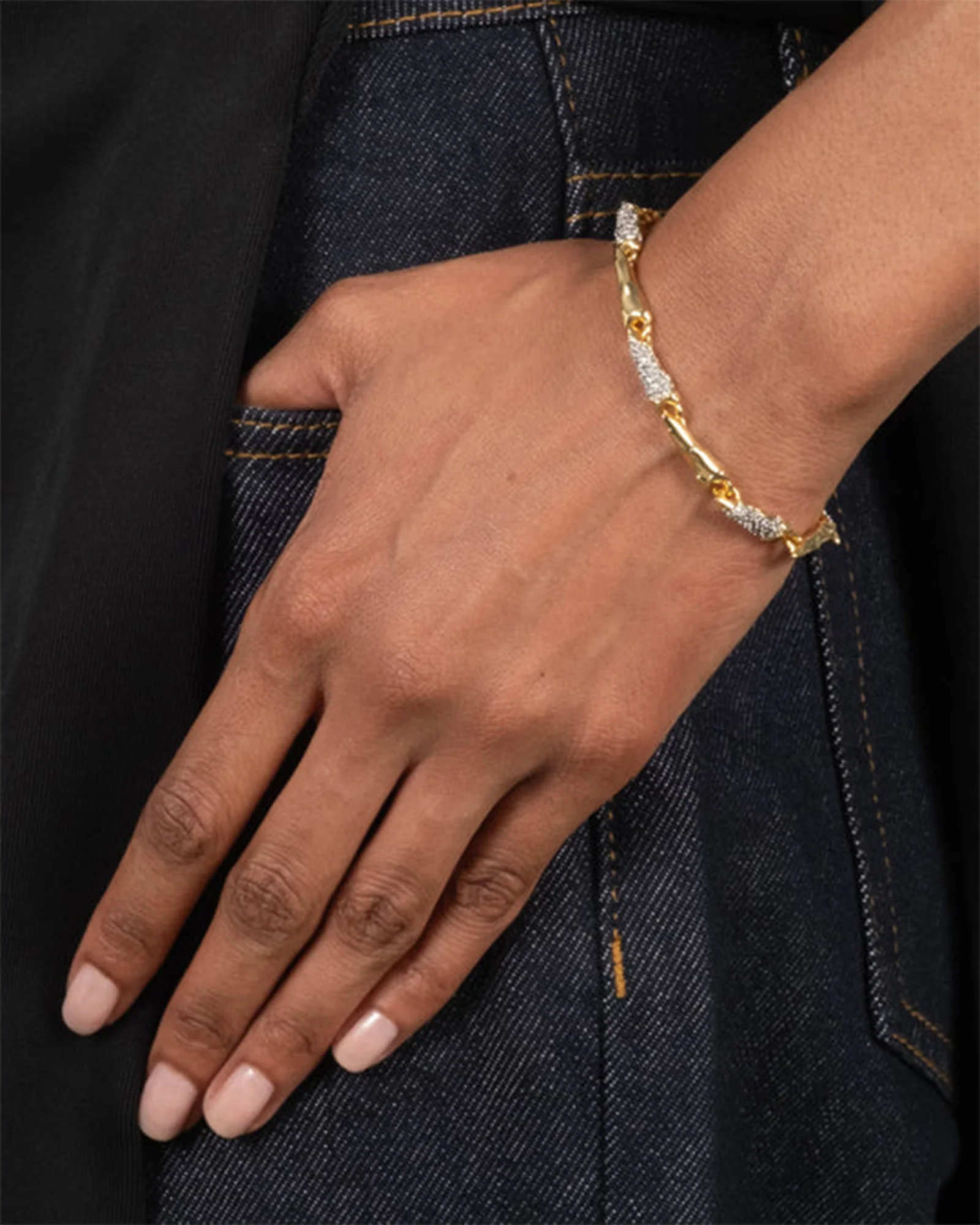 Solanales Crystal Linked Spear Bracelet - Image 2