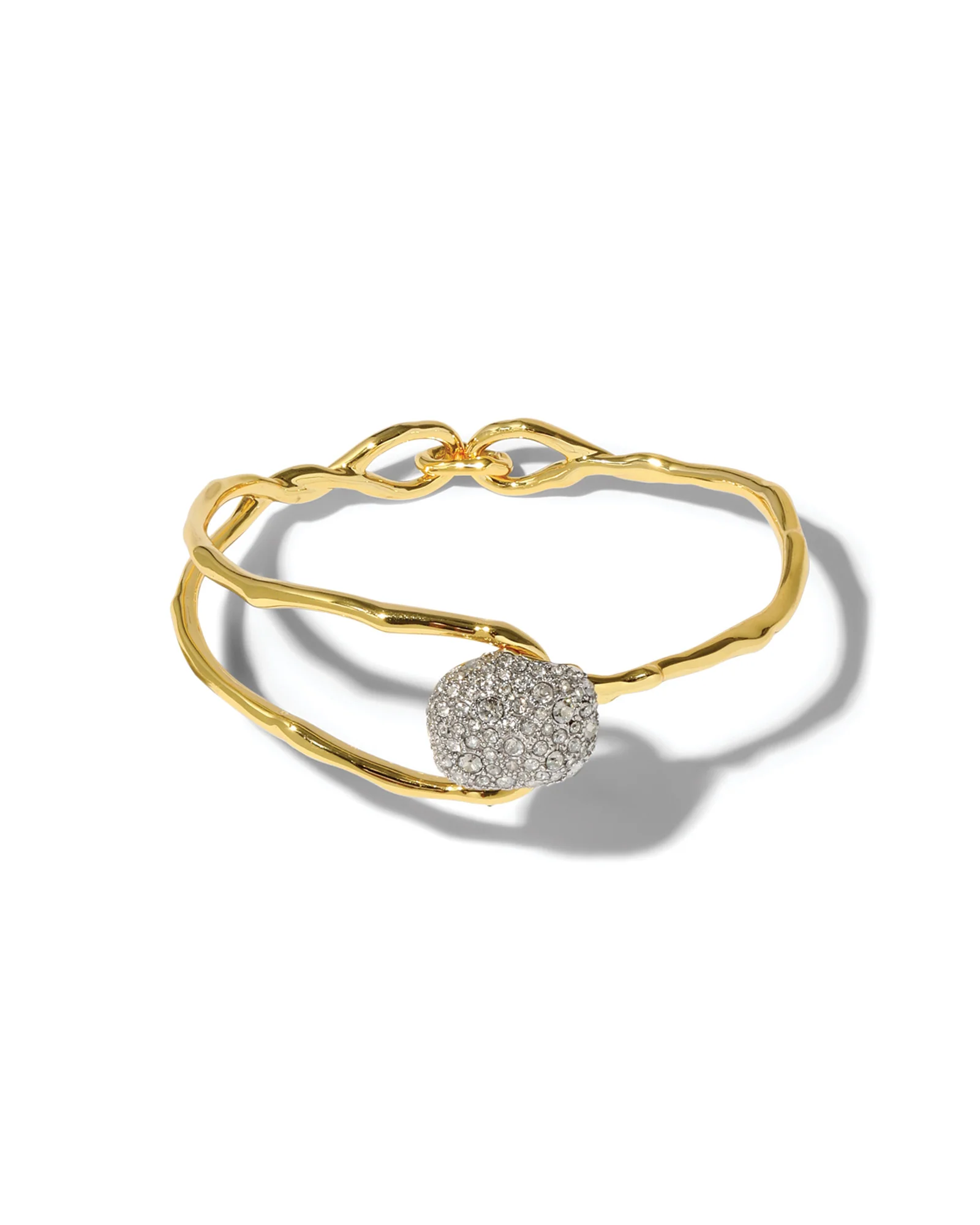 Solanales Crystal Pebble Clasp Bracelet