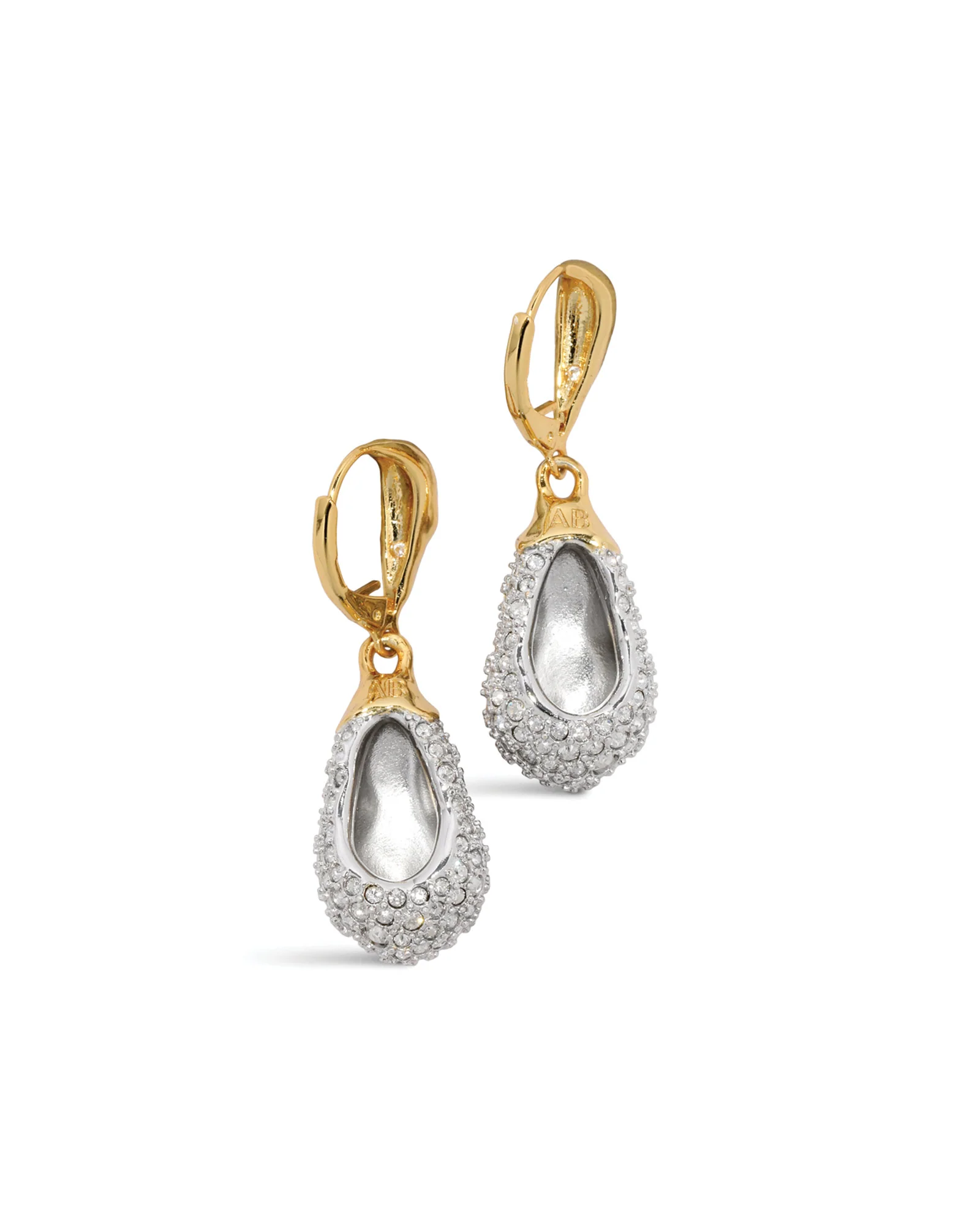 Solanales Crystal Teardrop Leverback Earrings - Image 3