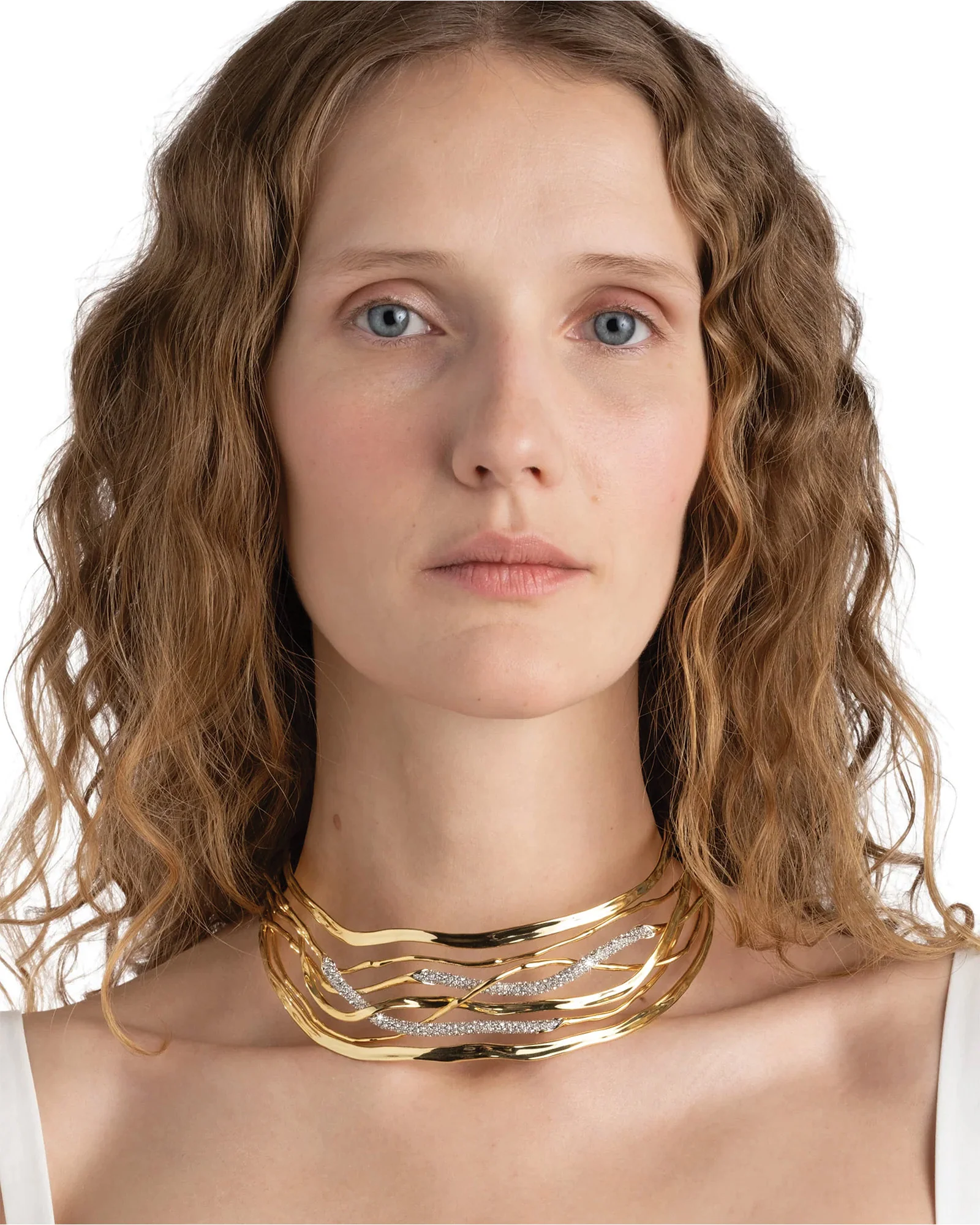 Solanales Crystal Woven Collar Necklace - Image 2