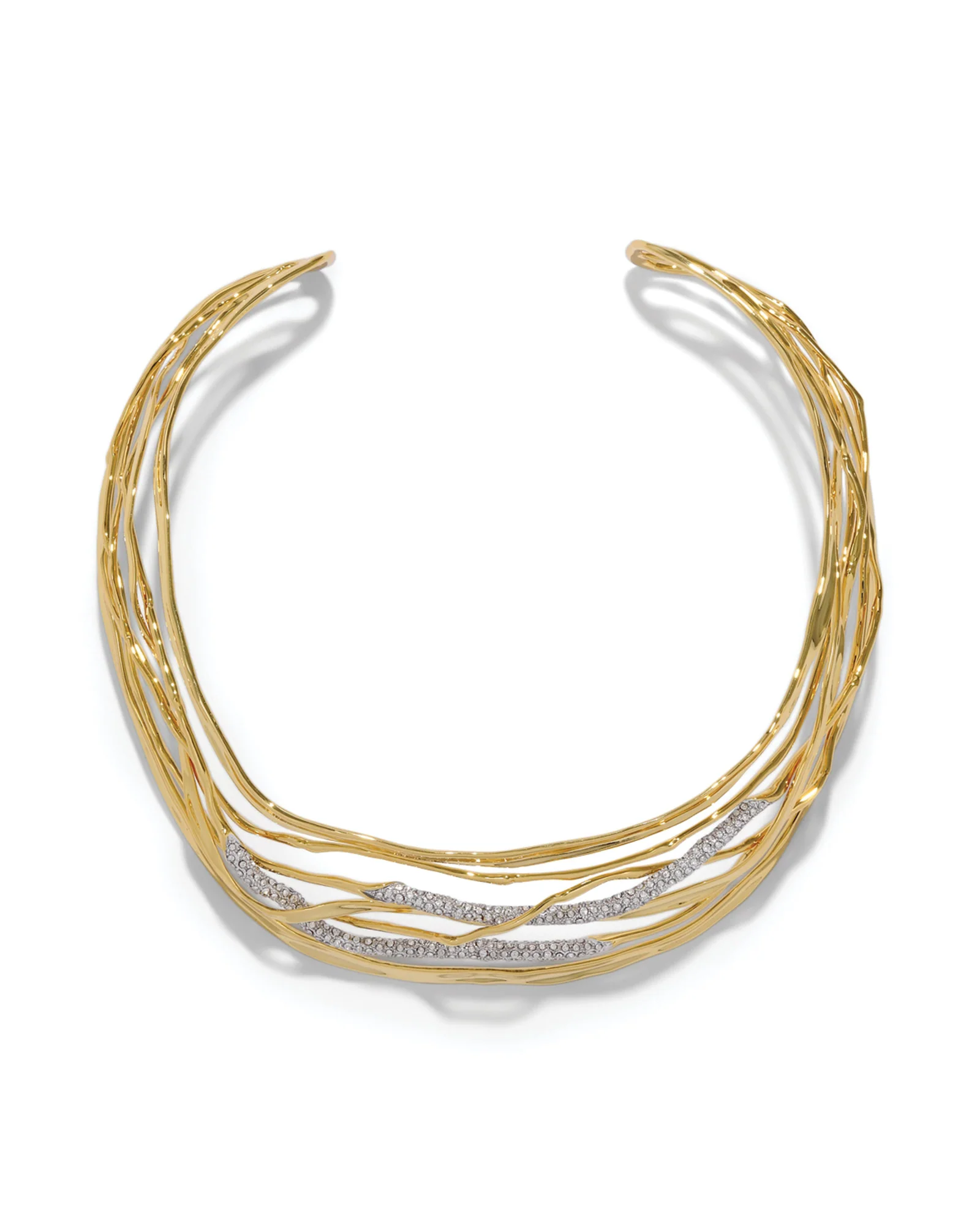 Solanales Crystal Woven Collar Necklace - Image 3