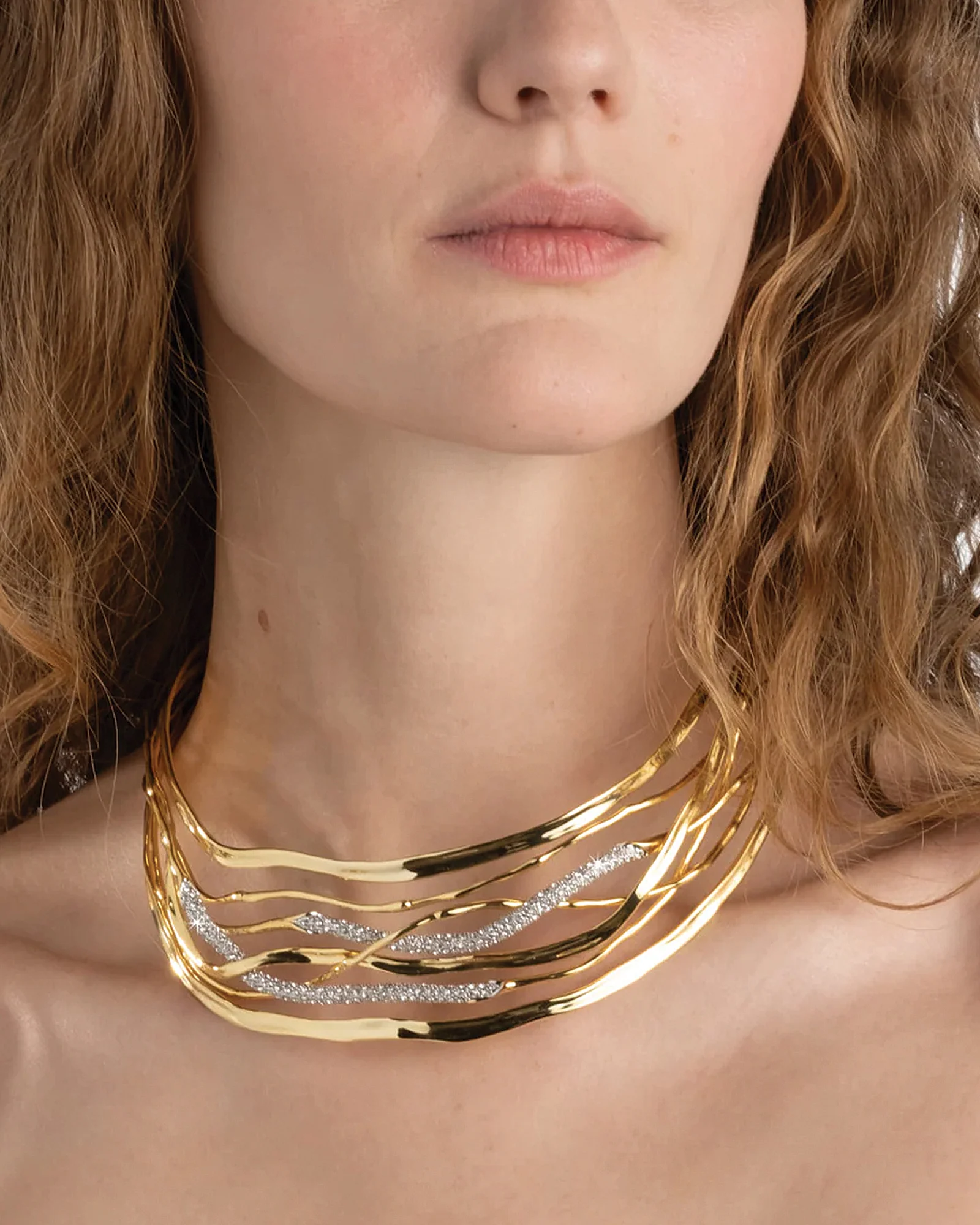 Solanales Crystal Woven Collar Necklace - Image 4