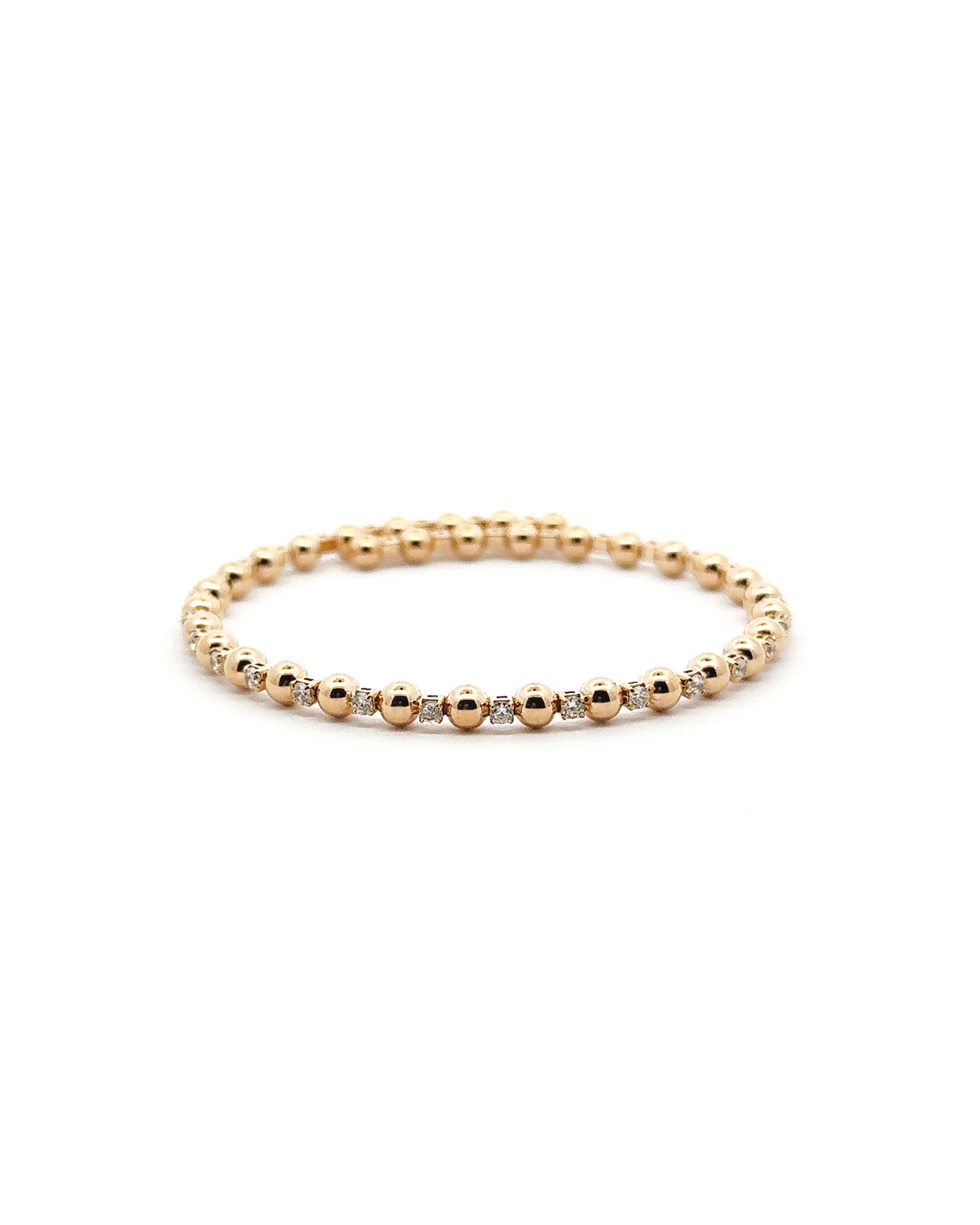 Alternating CZ Ball Coil Cuff