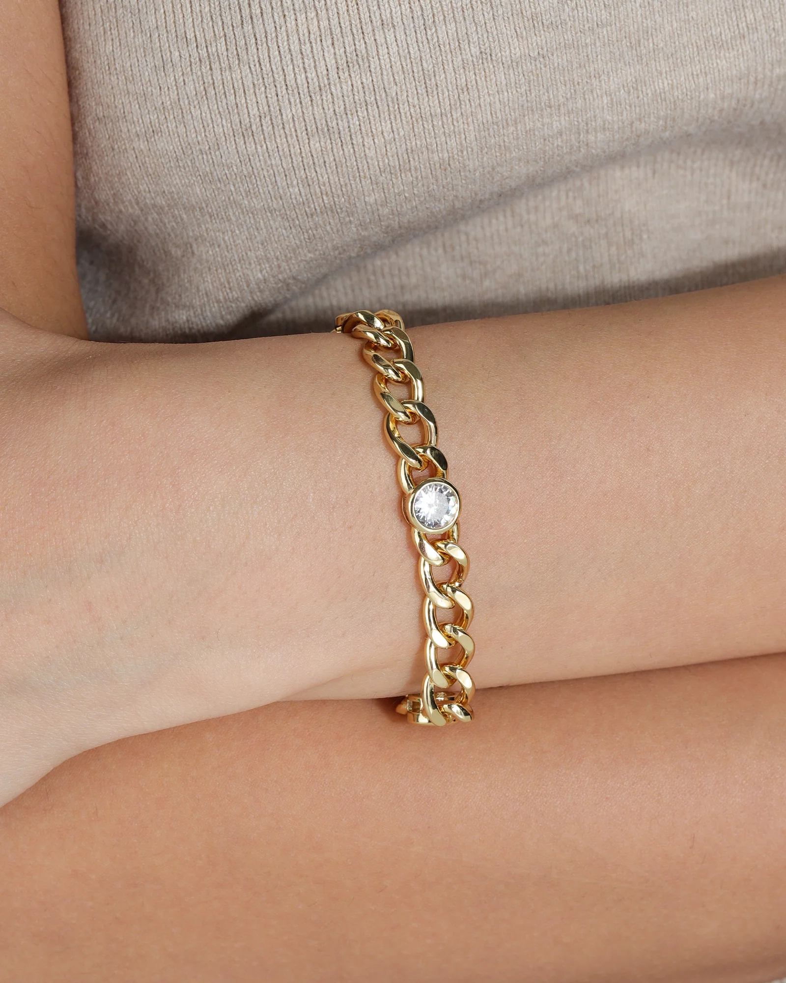 Cuban Link 3 CZ Bracelet | 7mm - Image 2
