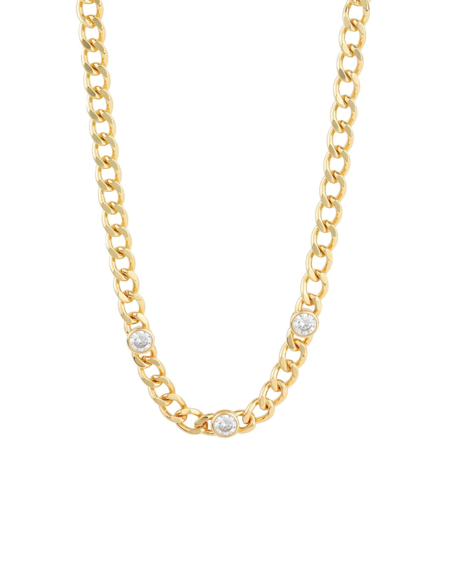 Cuban Link 3 CZ Necklace | 7mm