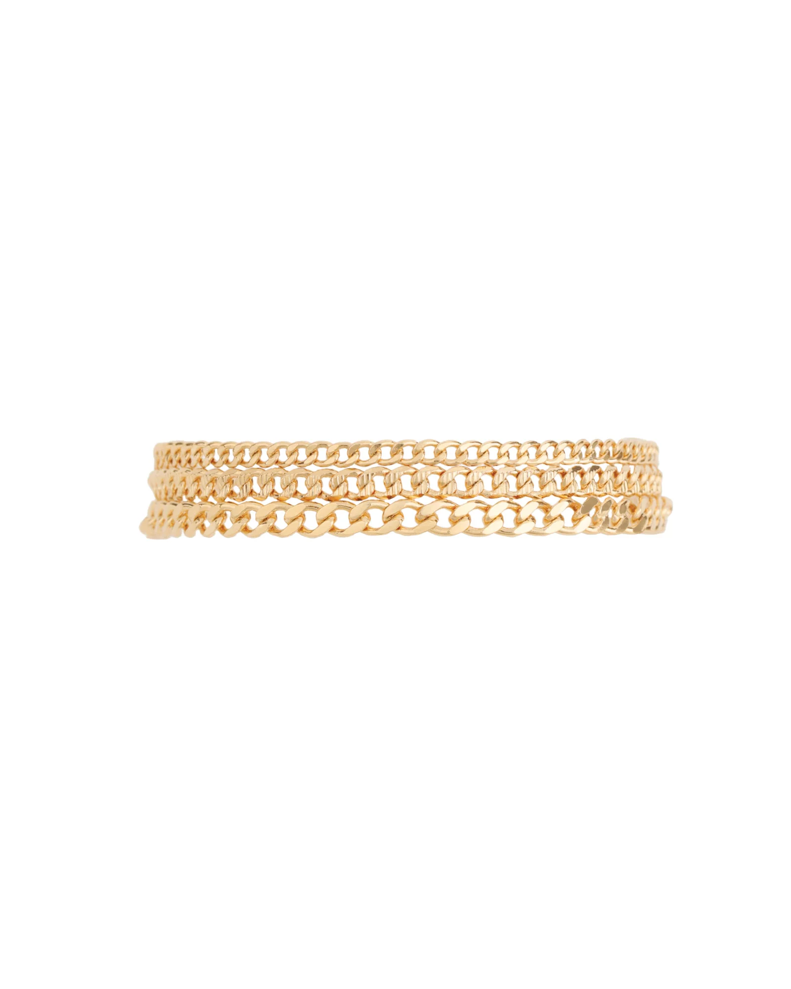 Cuban Link 3 Row Bracelet