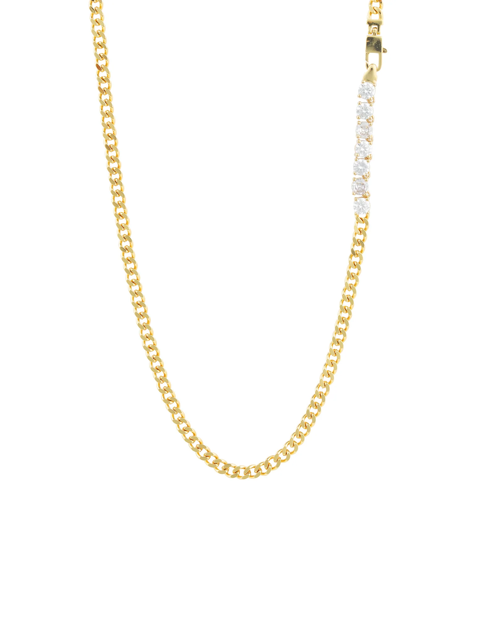 Cuban Link 7 CZ Necklace | 4mm