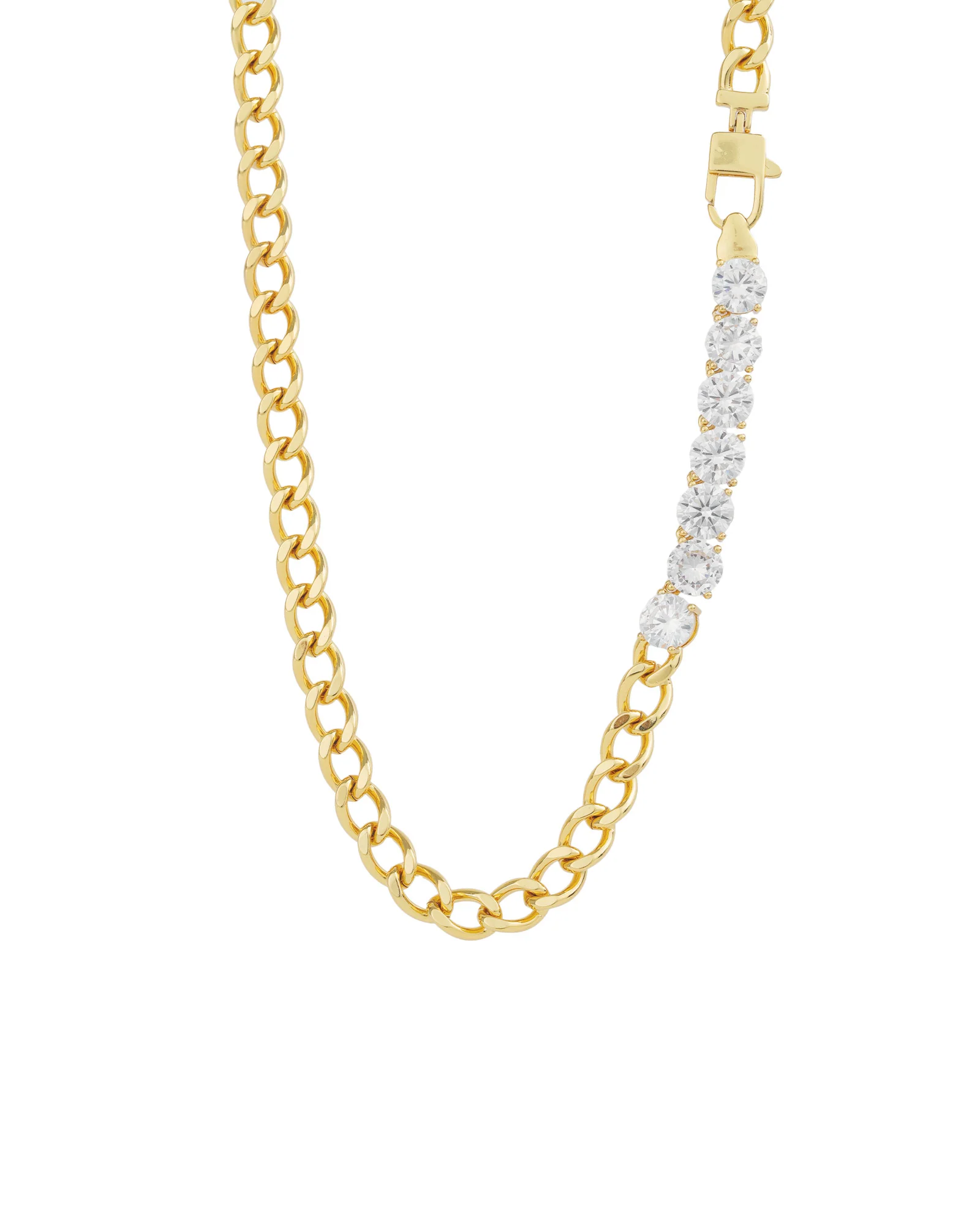 Cuban Link 7 CZ Necklace | 7mm