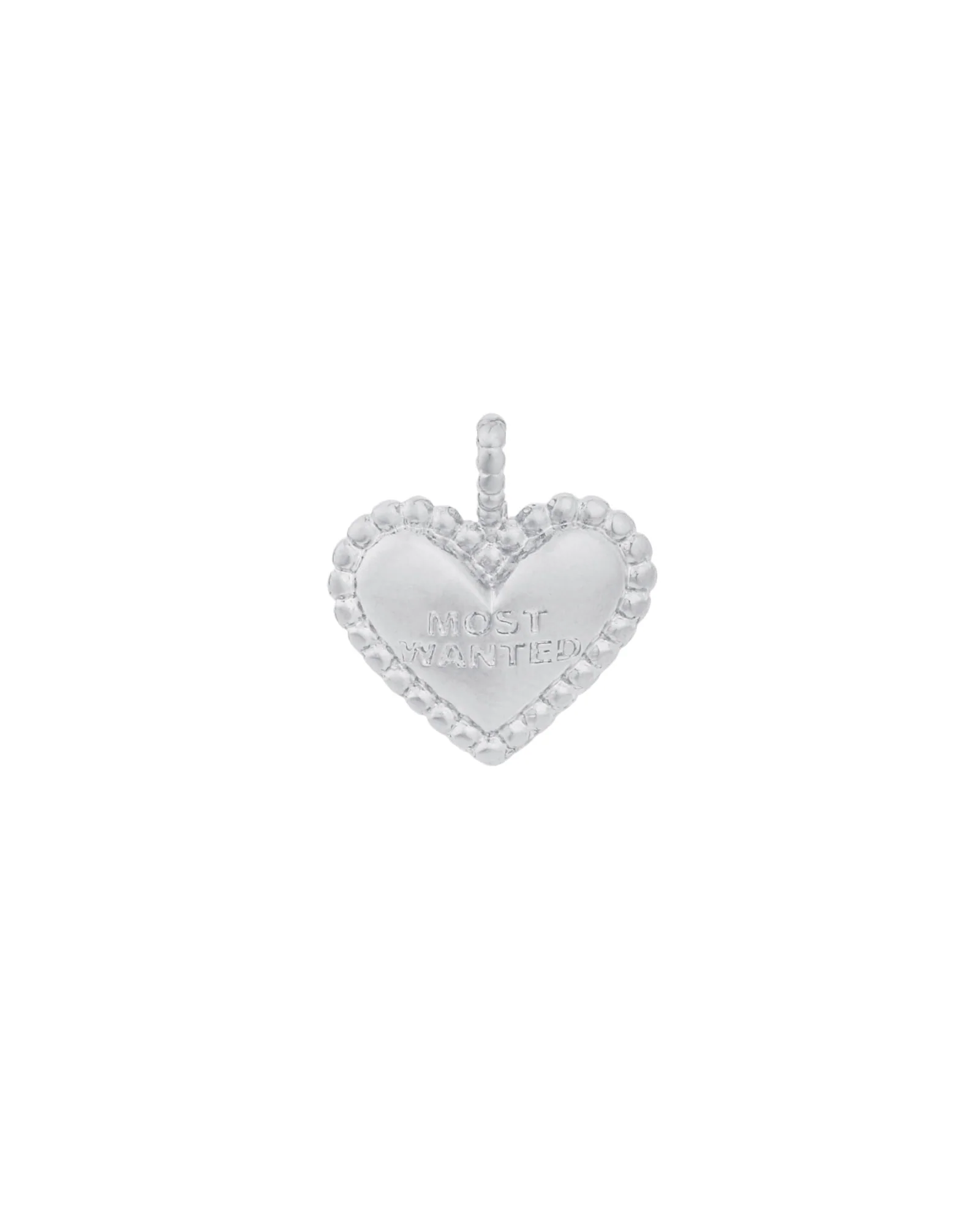 Heart "Most Wanted" Charm