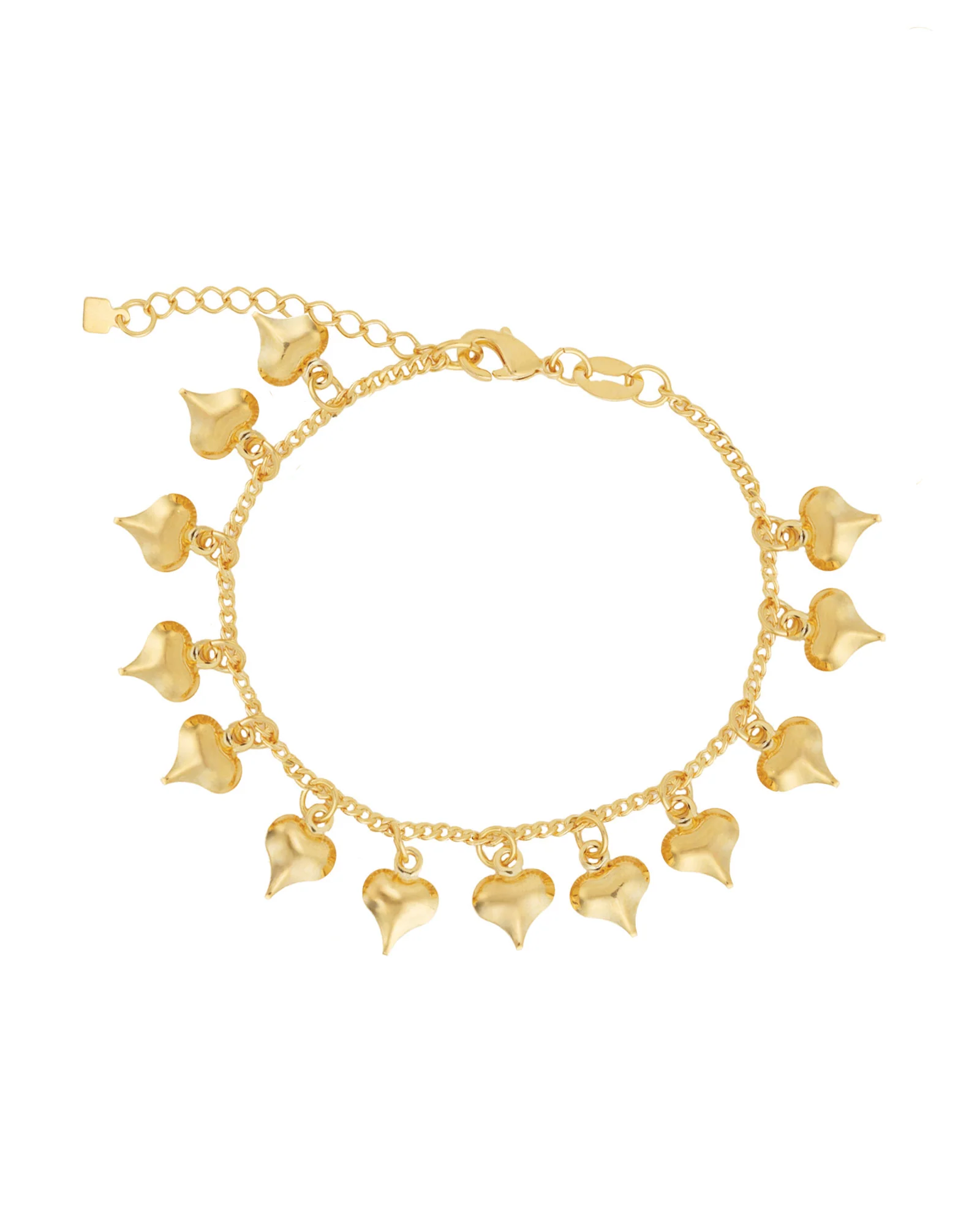 Heart Multi Charm Bracelet