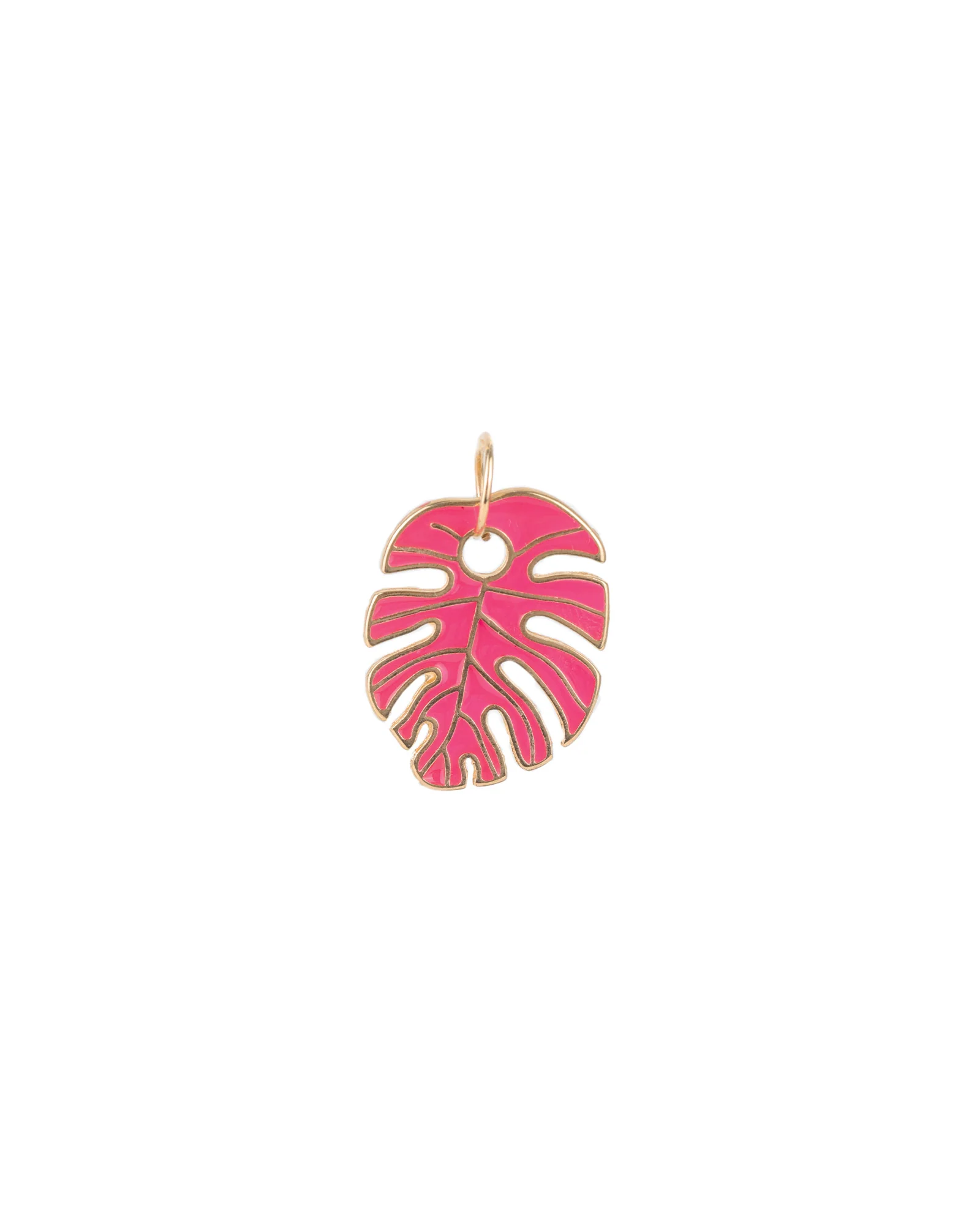 Leaf Enamel Charm